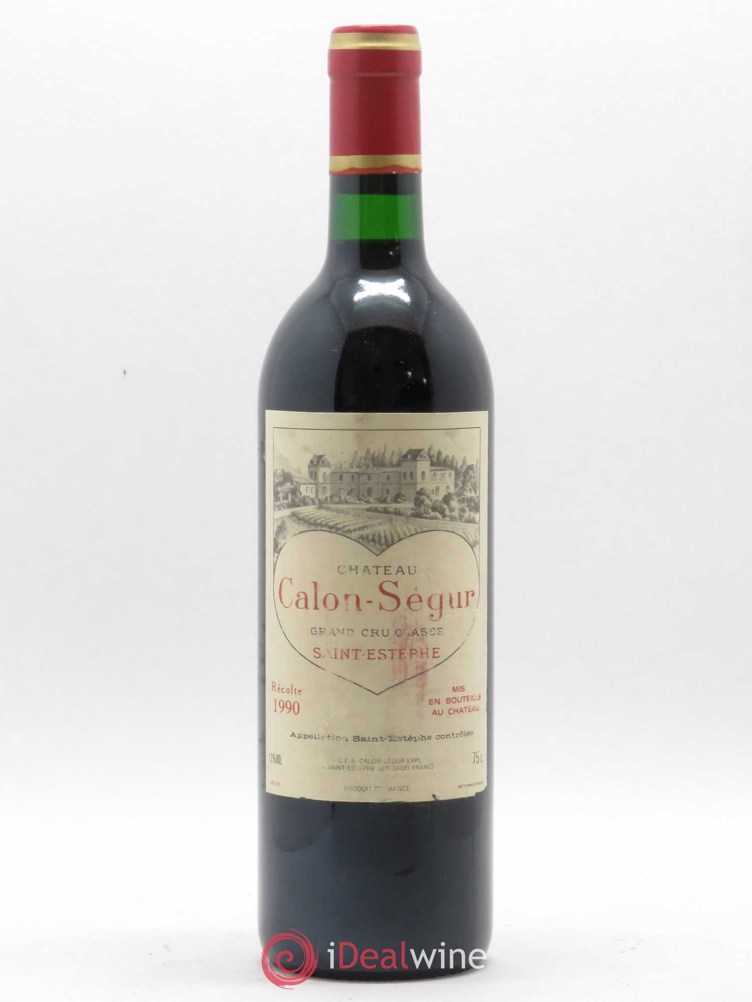 Château Calon Ségur 3ème Grand Cru Classé 1990 - Lot de 1 bouteille - 0