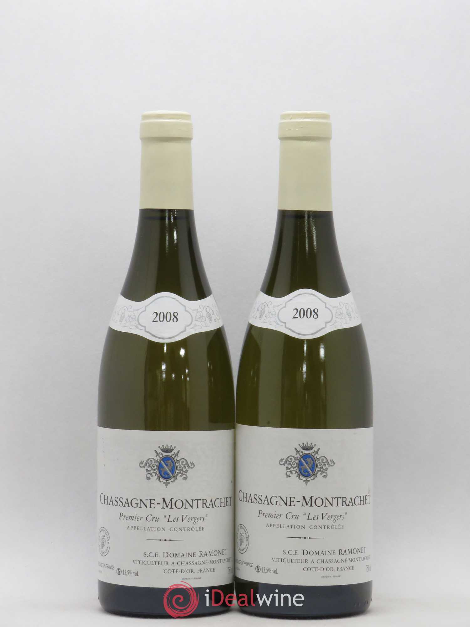 Chassagne-Montrachet 1er Cru Les Vergers Ramonet (Domaine) 2008 - Lot de 2 bouteilles - 0