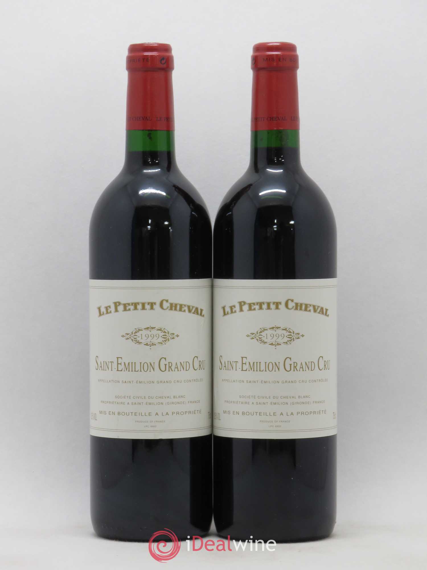 Le Petit Cheval Second Vin 1999 - Lot de 2 bouteilles - 0