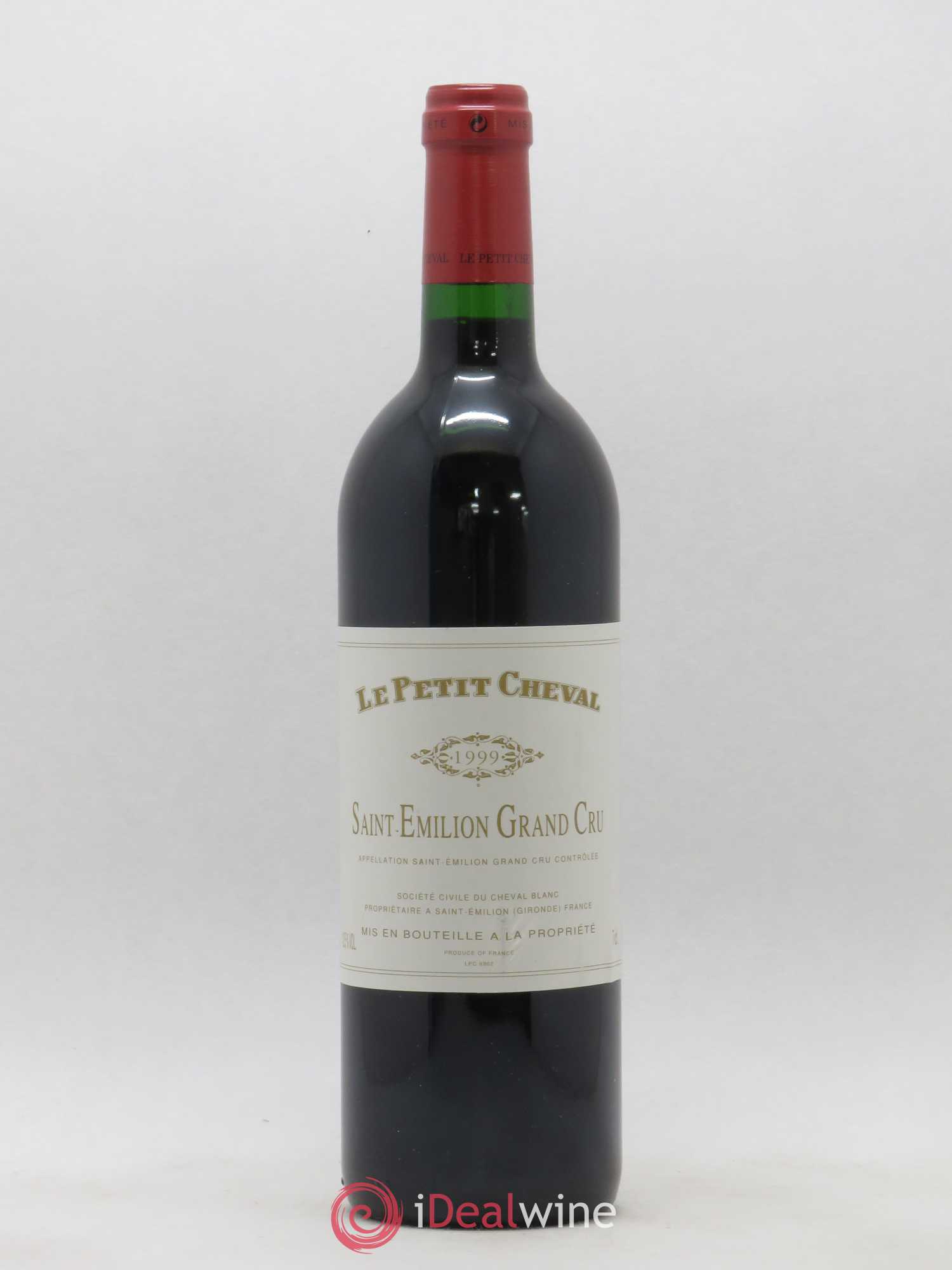 Le Petit Cheval Second Vin 1999 - Lot de 1 bouteille - 0