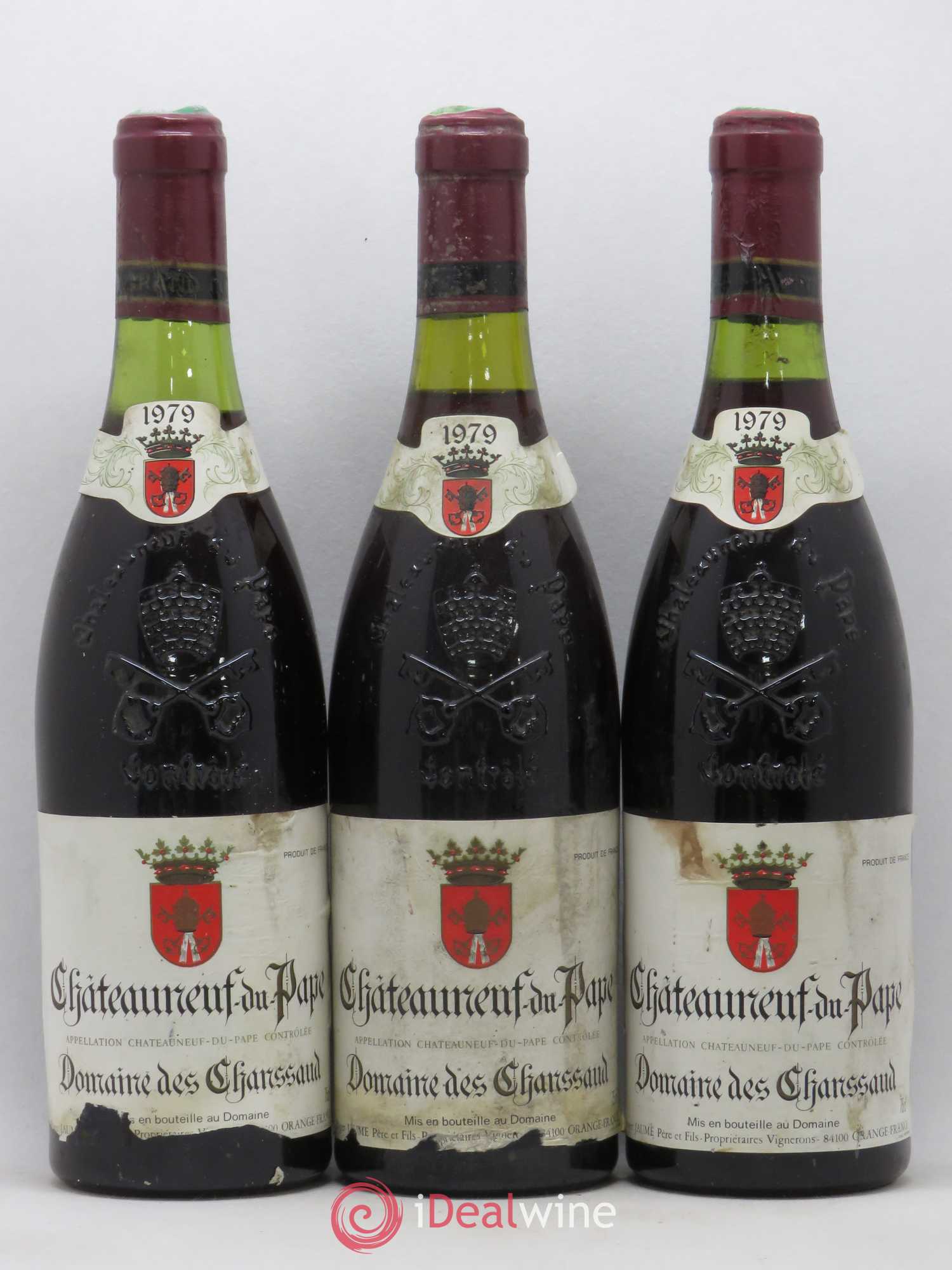 Châteauneuf-du-Pape Domaine des Chanssaud 1979 - Posten von 3 Flaschen - 0