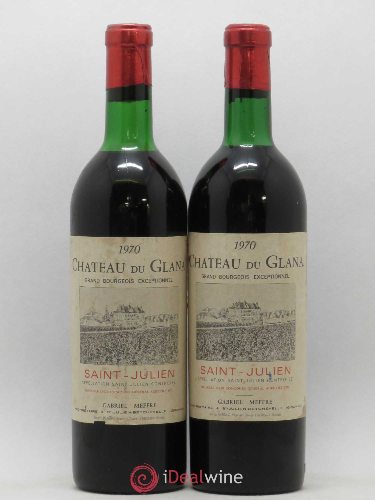 Château du Glana 1970 - Lot de 2 bouteilles - 0