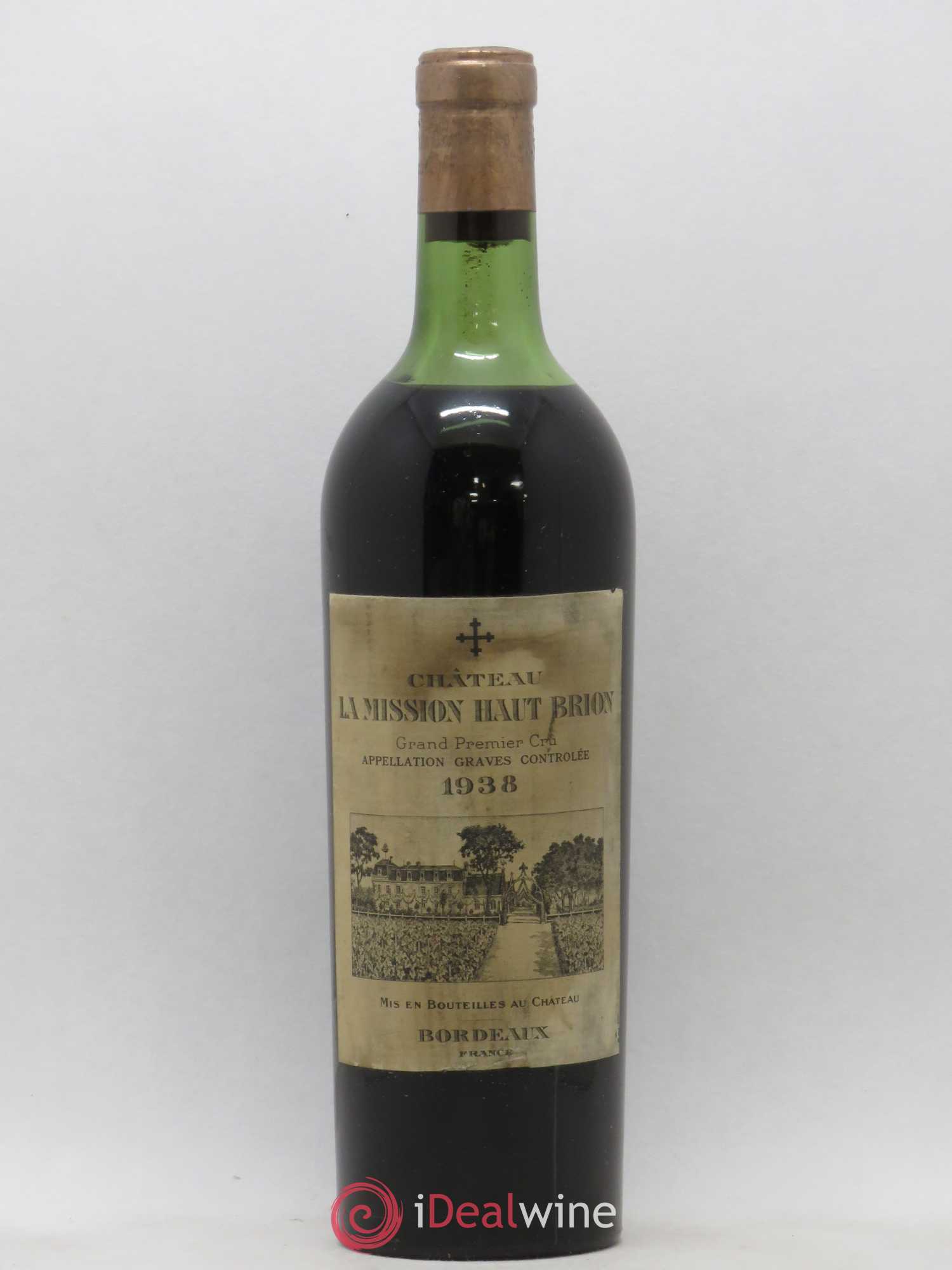 Château la Mission Haut-Brion Cru Classé de Graves 1938 - Lot de 1 bouteille - 0