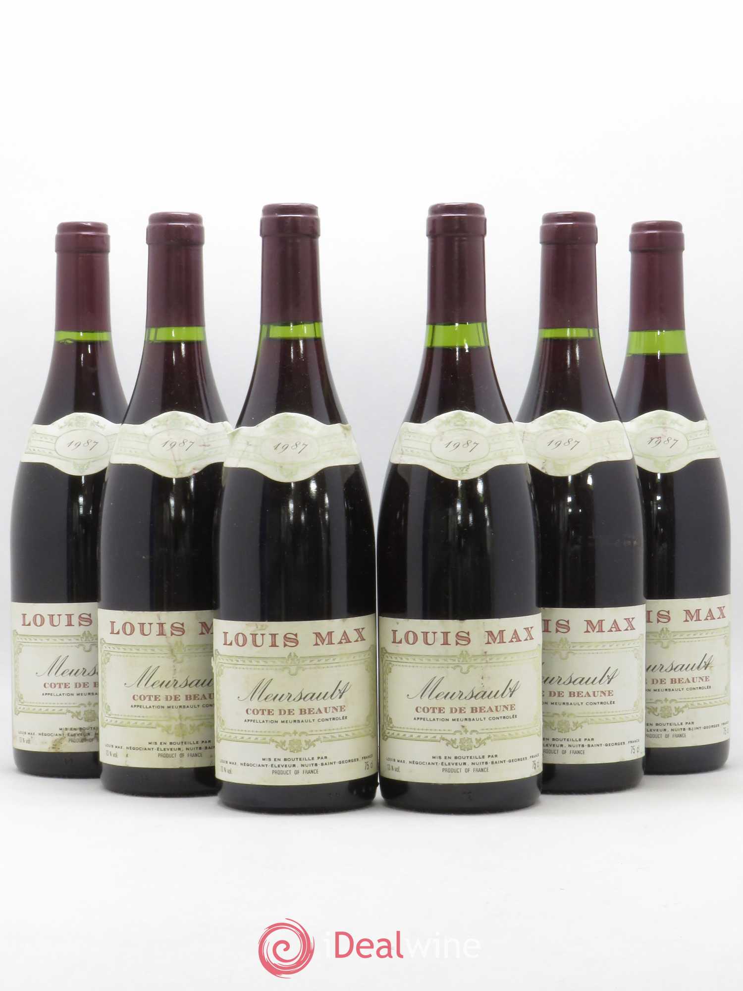 Meursault Louis Max 1987 - Lot de 6 bouteilles - 0