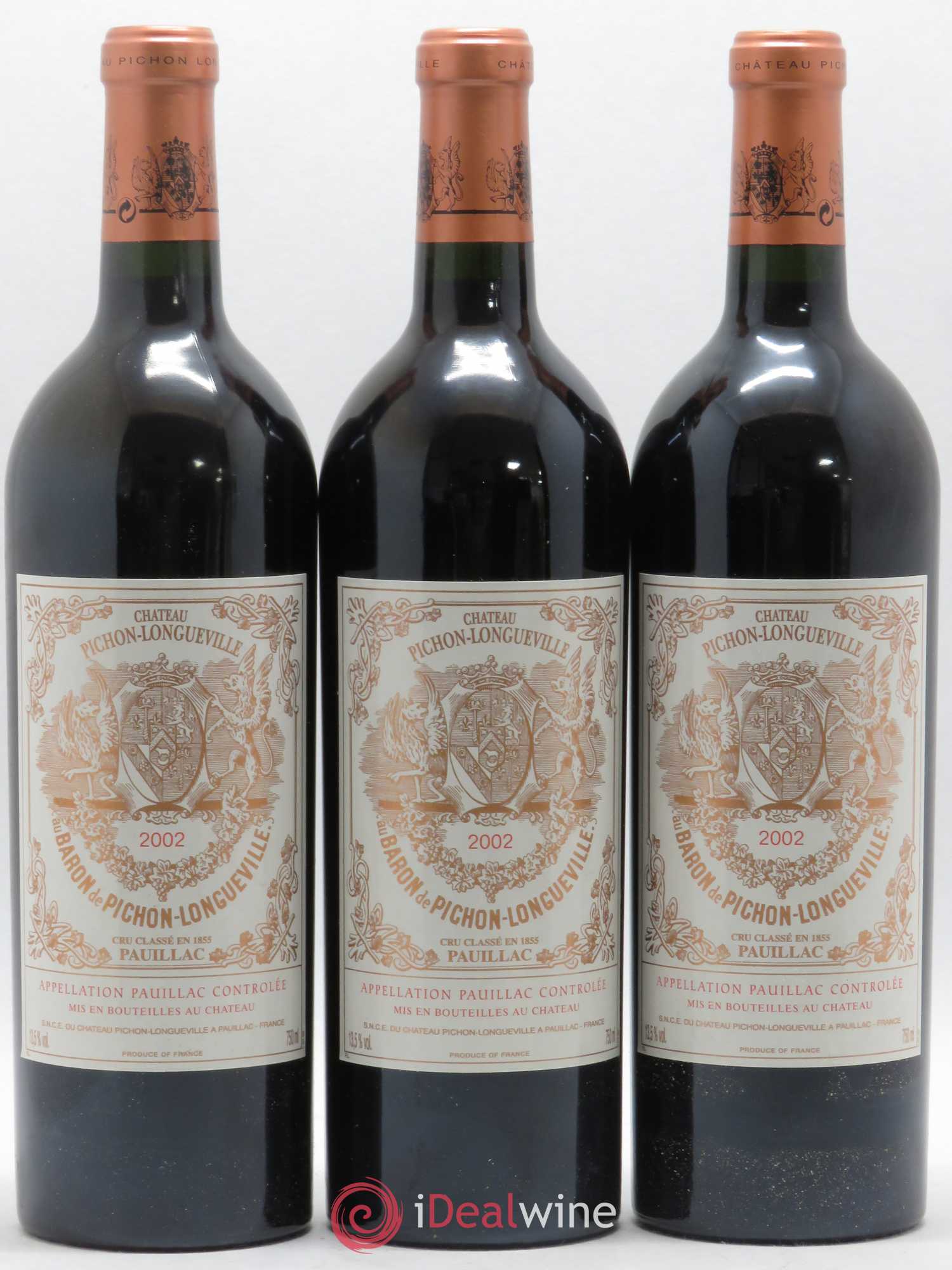 Pichon Longueville Baron 2ème Grand Cru Classé 2002 - Lot de 6 bouteilles - 2