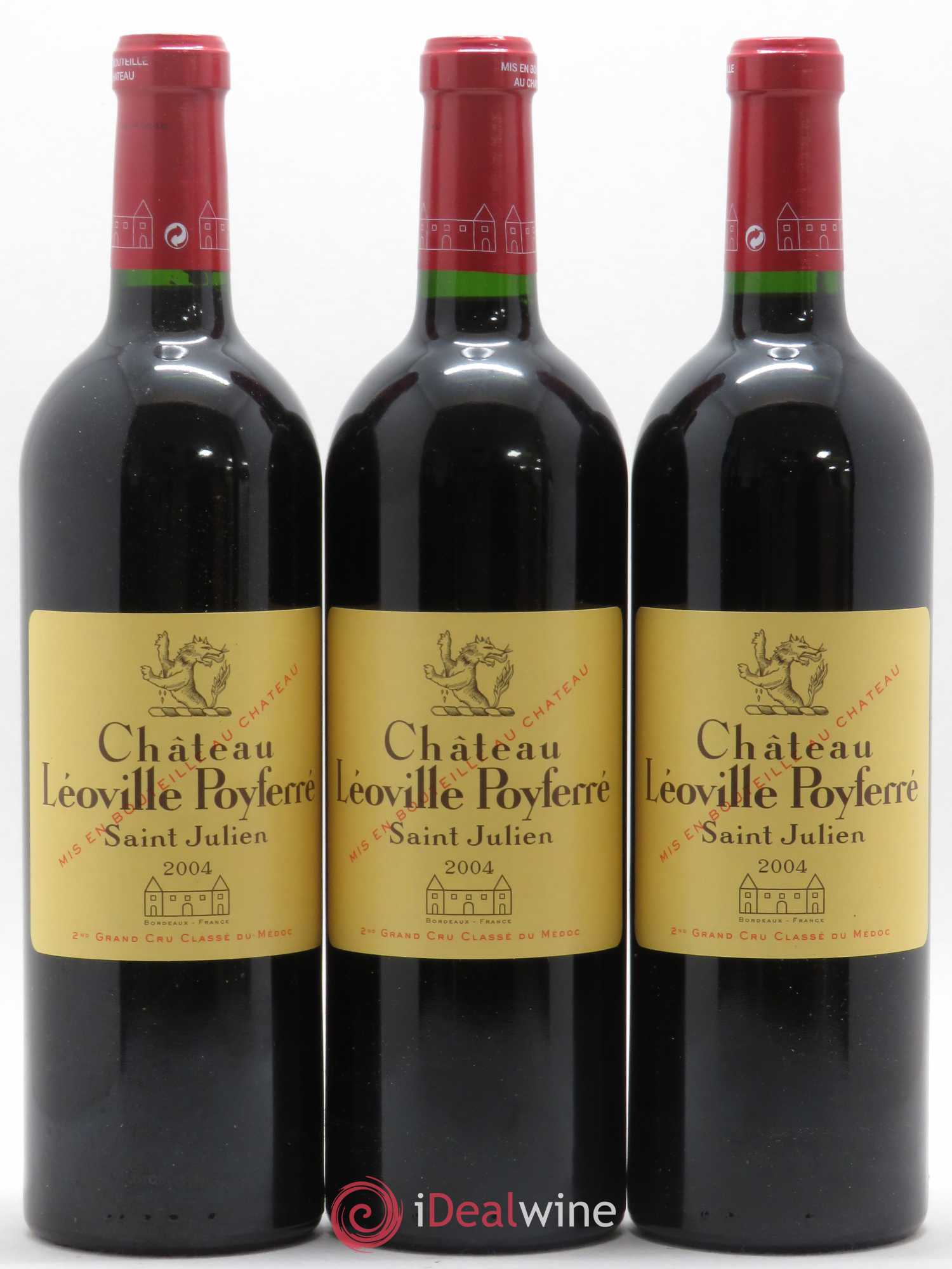 Château Léoville Poyferré 2ème Grand Cru Classé 2004 - Lot de 6 bouteilles - 1