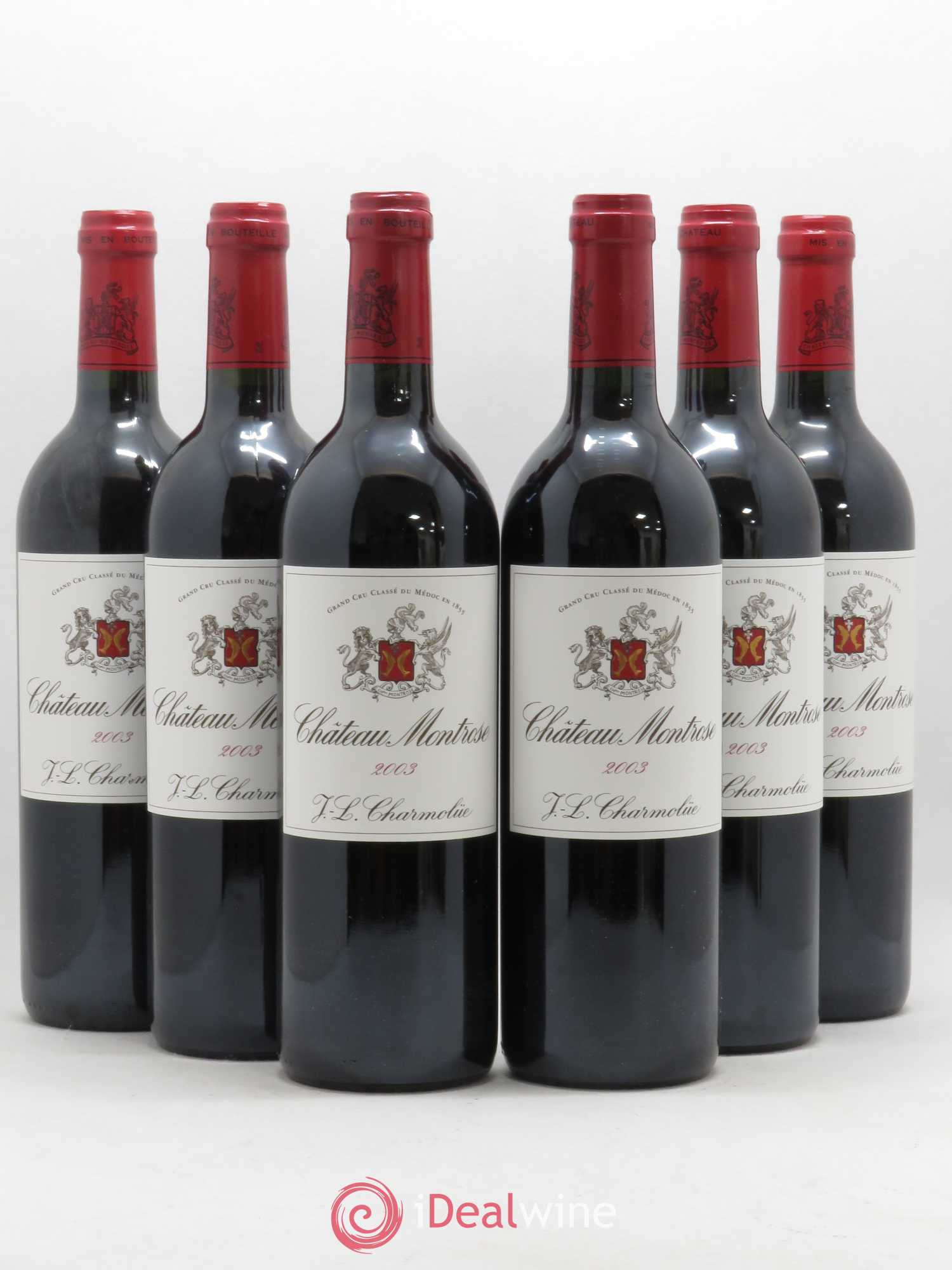 Château Montrose 2ème Grand Cru Classé 2003 - Lot de 6 bouteilles - 0