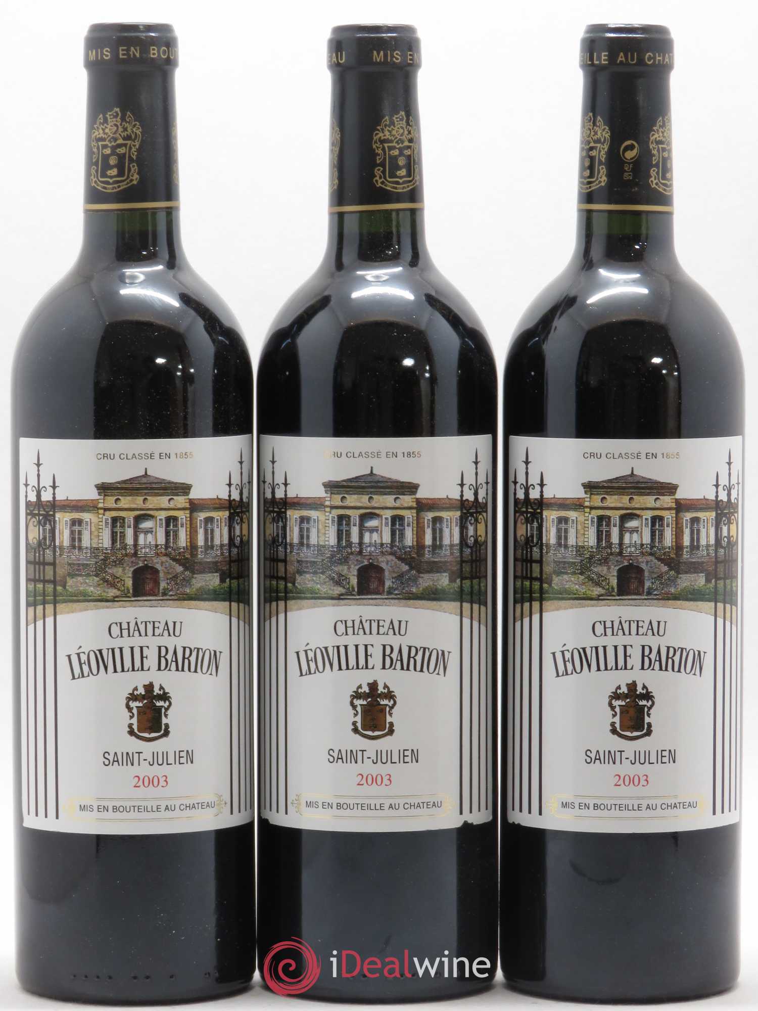 Château Léoville Barton 2ème Grand Cru Classé 2003 - Lot de 6 bouteilles - 1