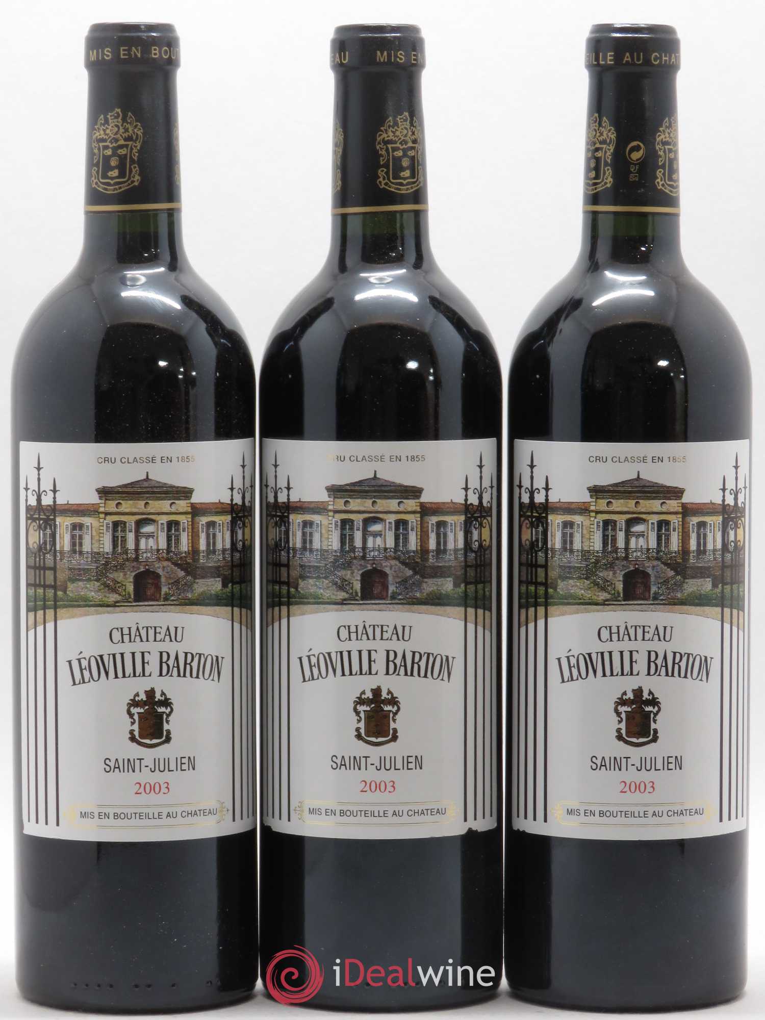 Château Léoville Barton 2ème Grand Cru Classé 2003 - Lot de 6 bouteilles - 2