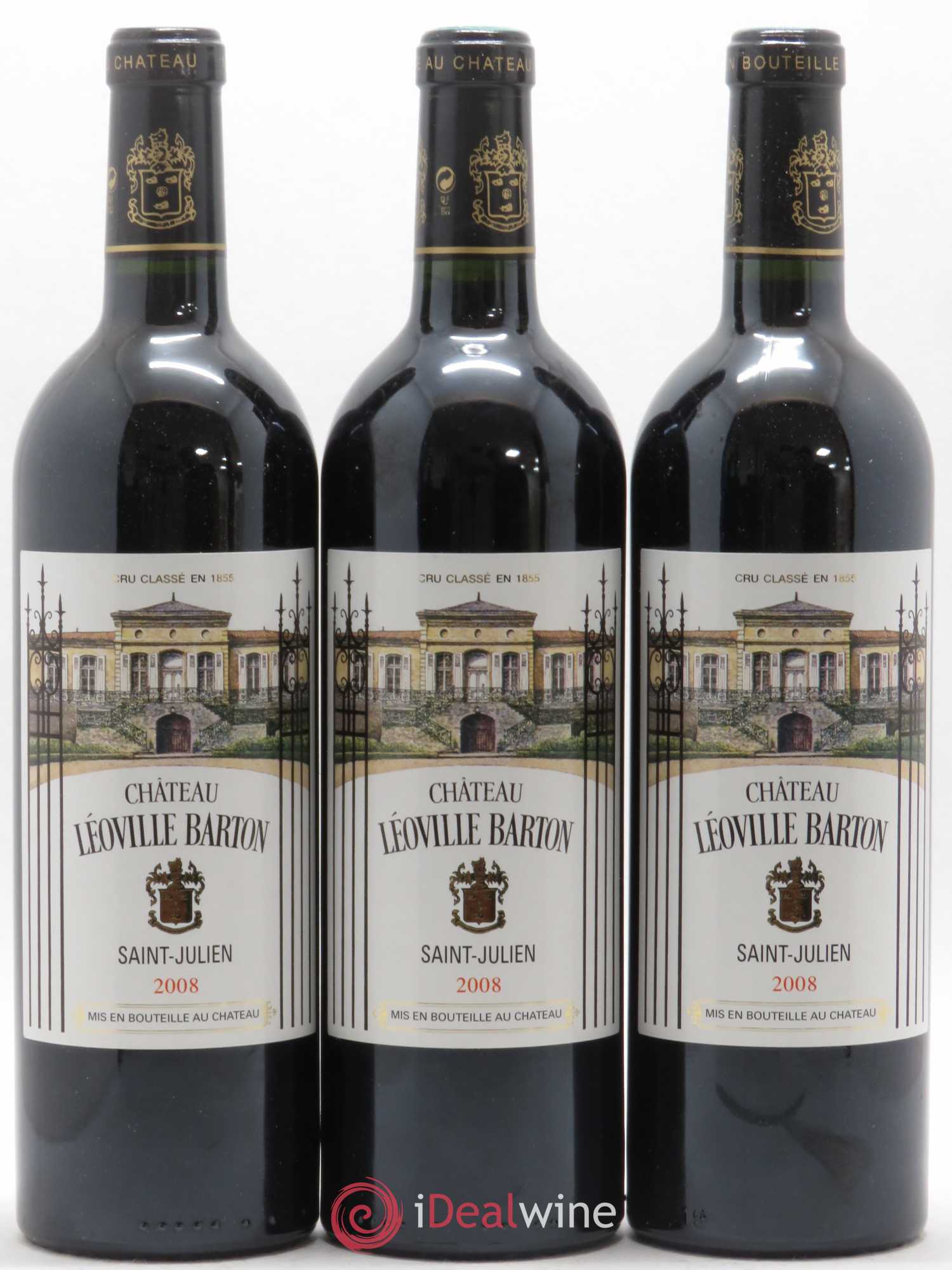 Château Léoville Barton 2ème Grand Cru Classé 2008 - Lot de 6 bouteilles - 1