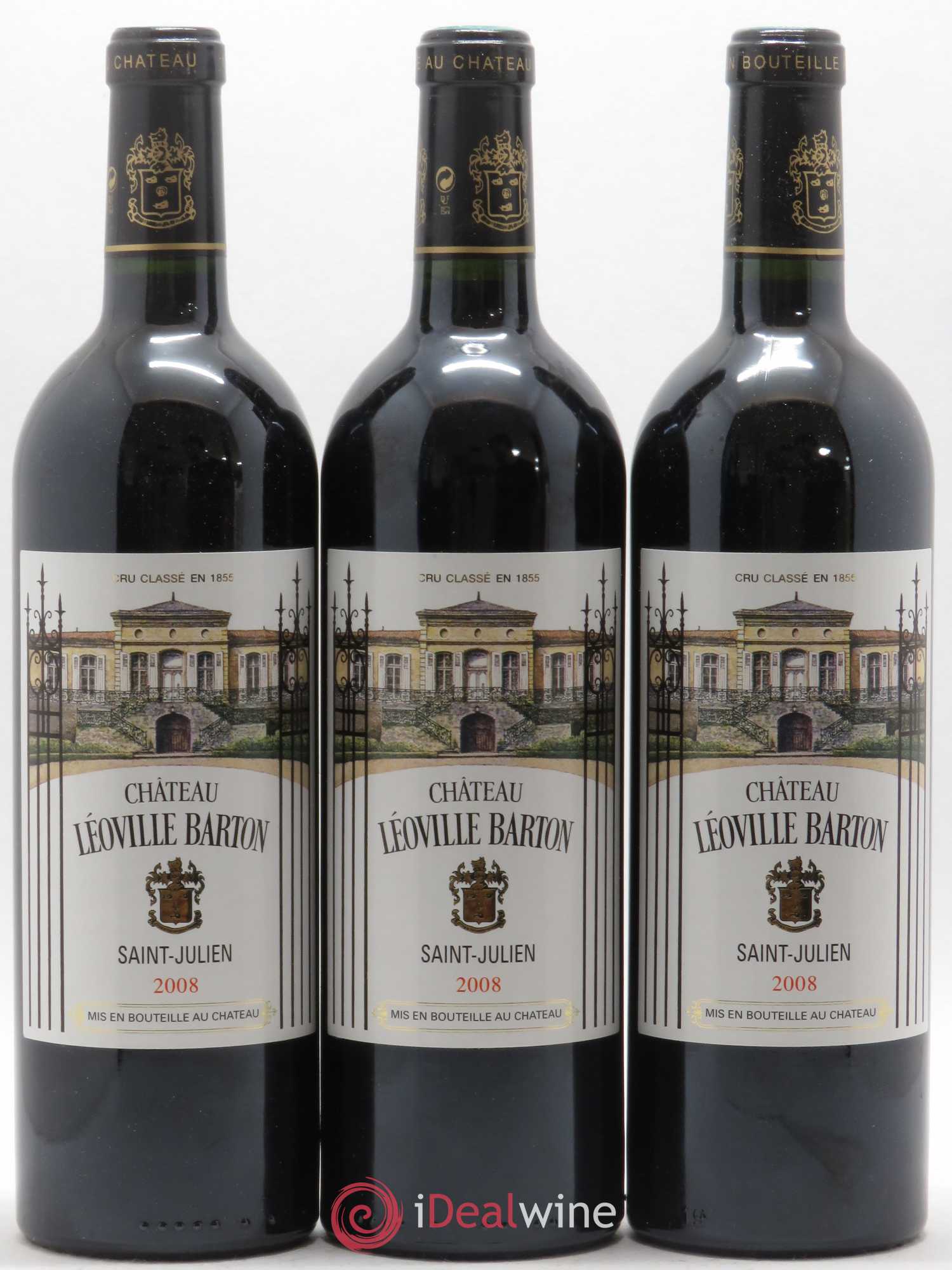 Château Léoville Barton 2ème Grand Cru Classé 2008 - Lot de 6 bouteilles - 2