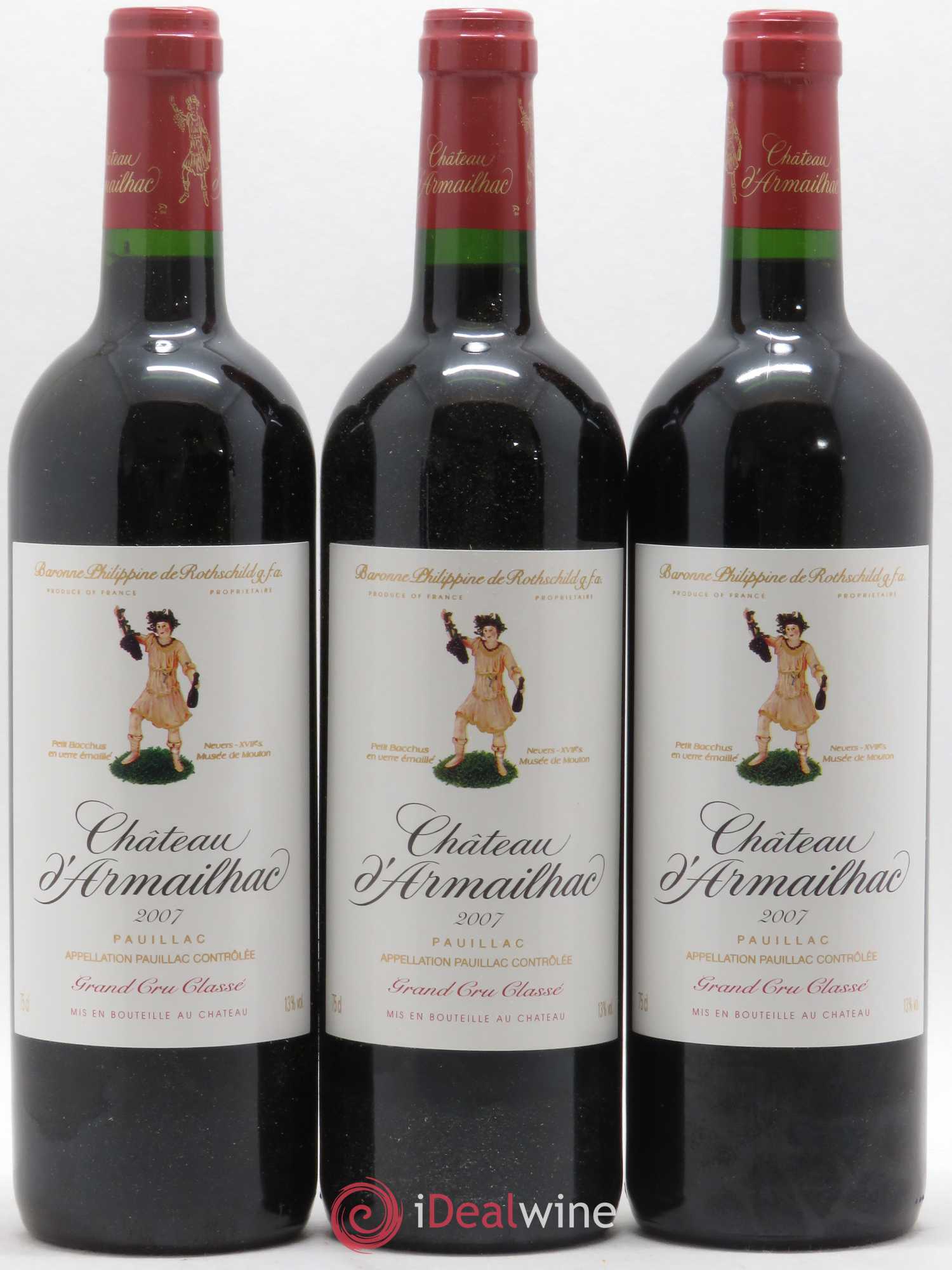 Château d' Armailhac - Mouton Baron(ne) Philippe 5ème Grand Cru Classé 2007 - Lot de 6 bouteilles - 2
