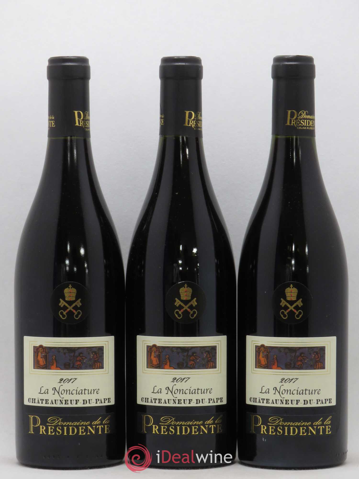 Châteauneuf-du-Pape La Nonciature Domaine de la Présidente 2017 - Posten von 3 Flaschen - 0