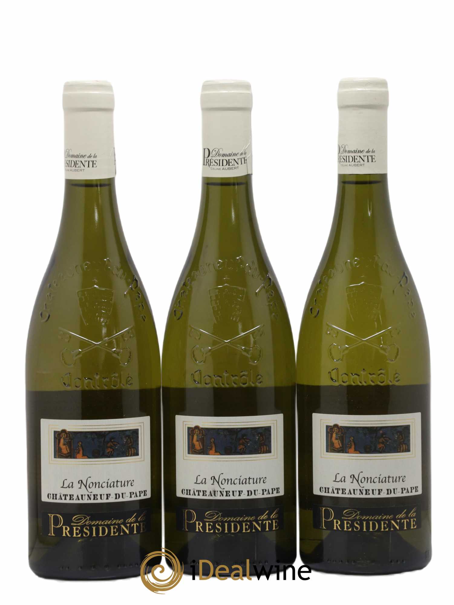 Châteauneuf-du-Pape La Nonciature Domaine de La Présidente 2021 - Lot de 3 bouteilles - 0