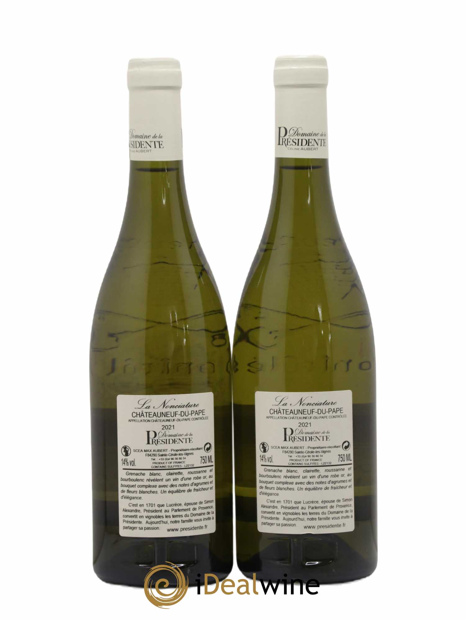 Châteauneuf-du-Pape La Nonciature Domaine de La Présidente 2021 - Lot de 2 bouteilles - 1