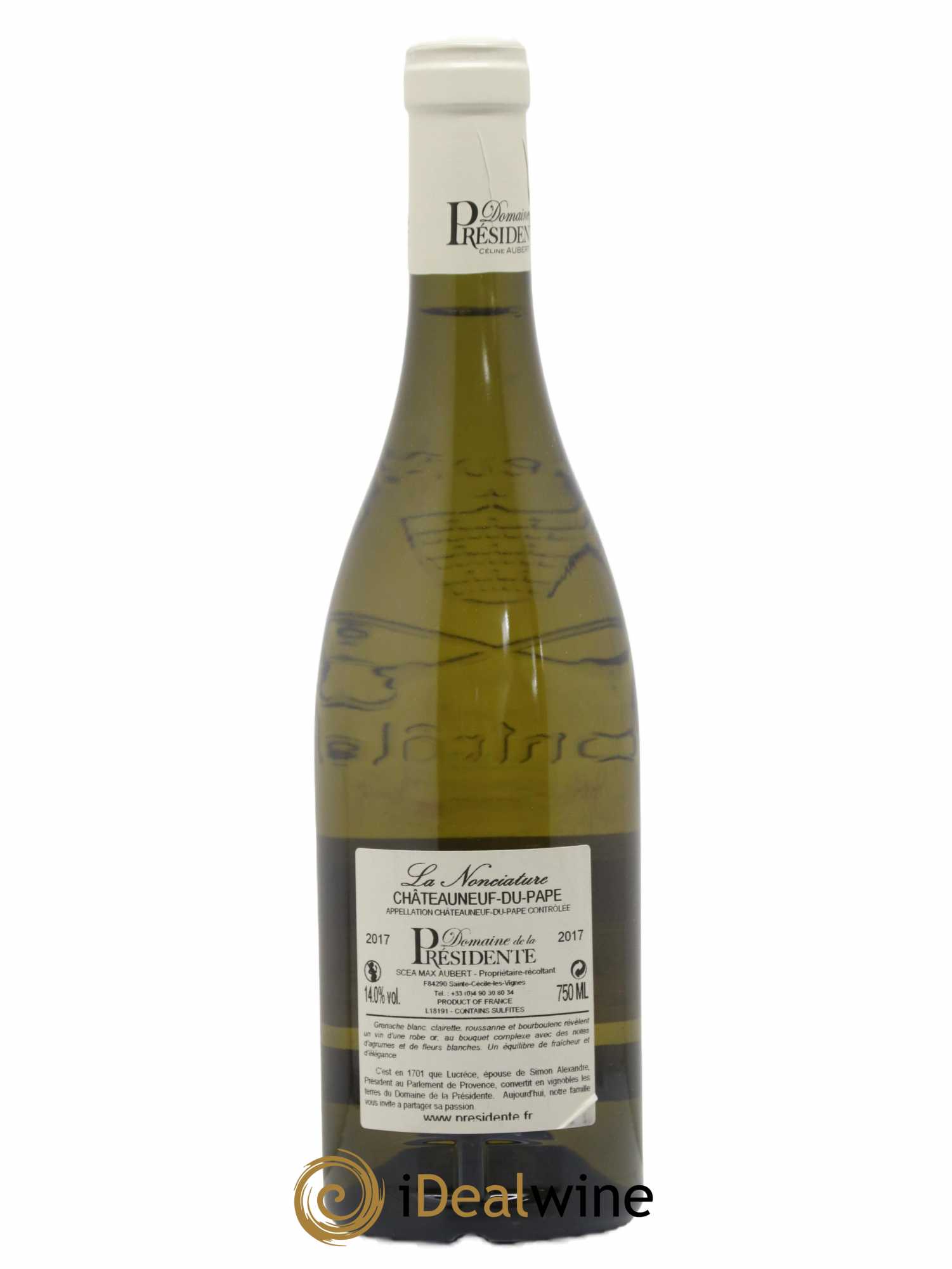 Châteauneuf-du-Pape La Nonciature Domaine de La Présidente 2017 - Lot de 1 bouteille - 1