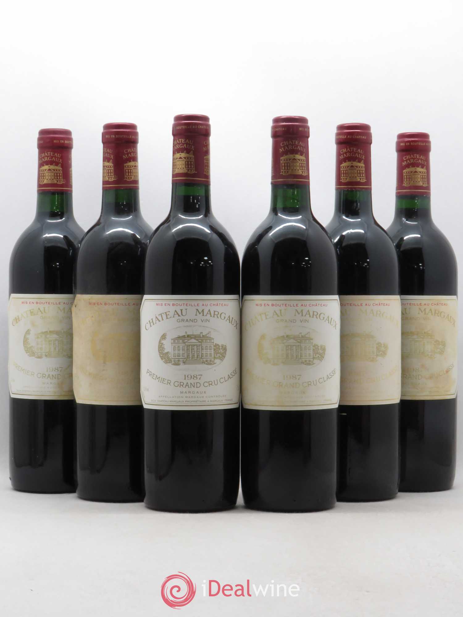 Château Margaux 1er Grand Cru Classé 1987 - Lot de 6 bouteilles - 0