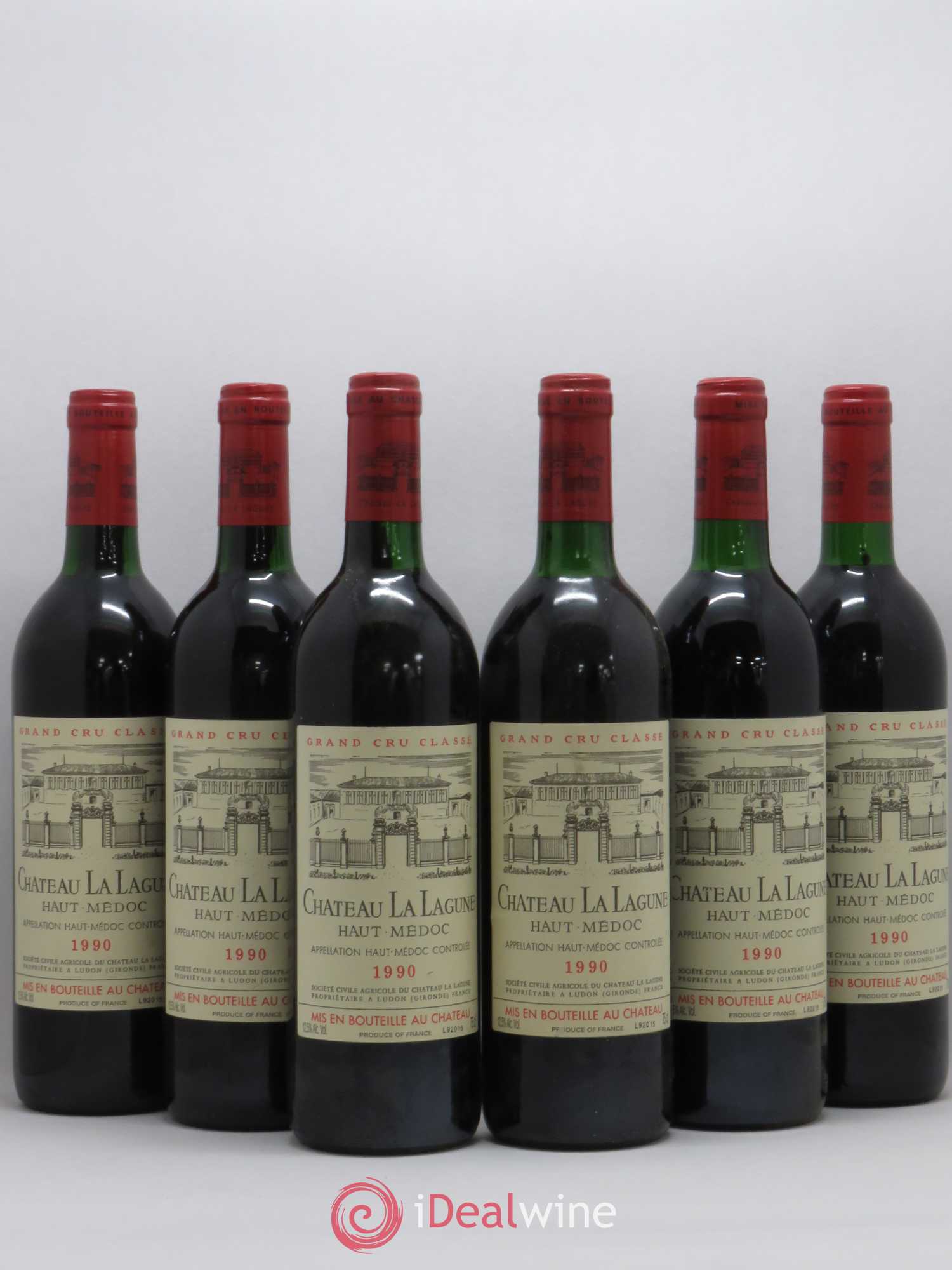 Château la Lagune 3ème Grand Cru Classé 1990 - Lot de 6 bouteilles - 0