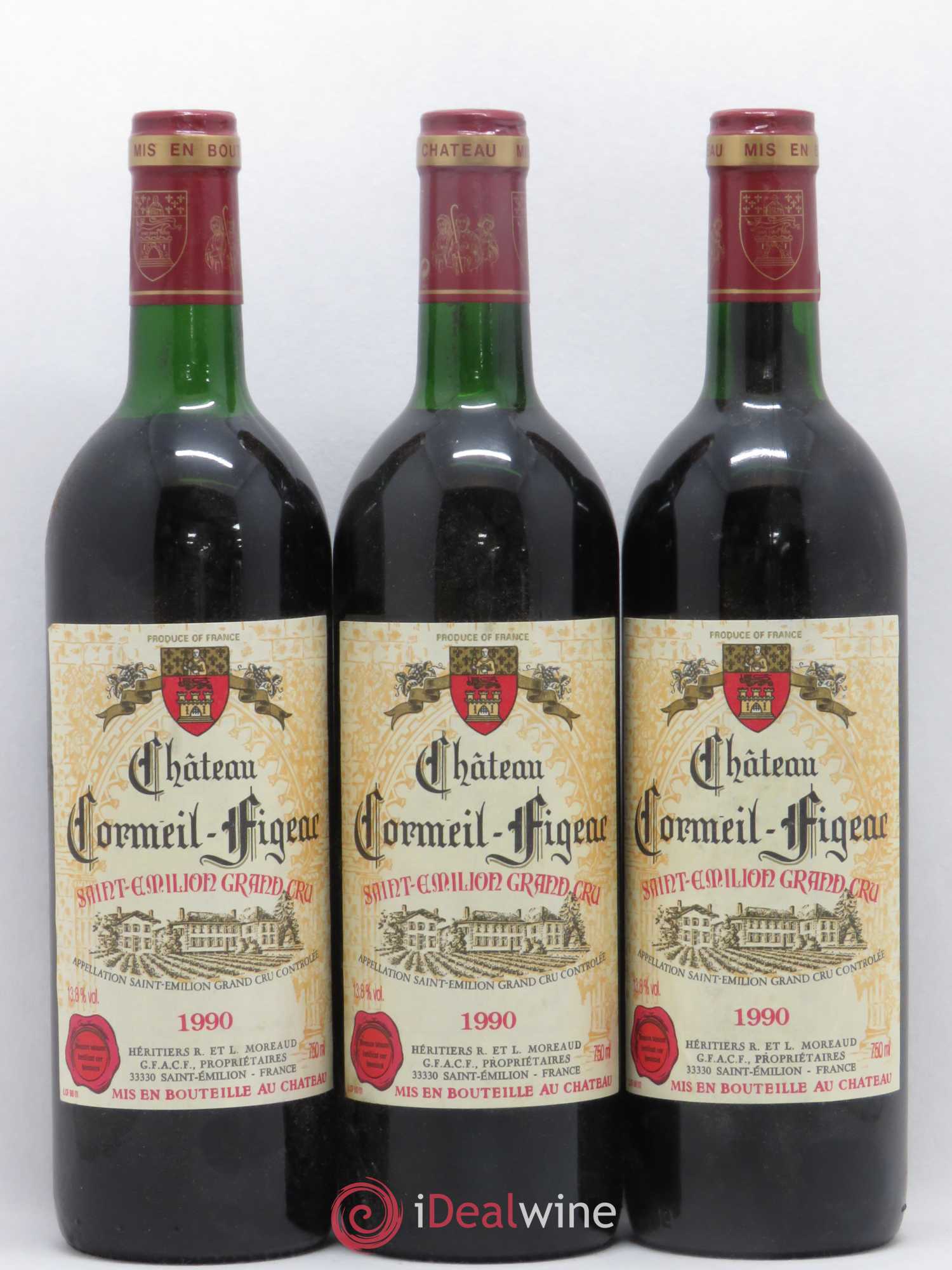 Château Cormeil Figeac 1990 - Lot de 6 bouteilles - 2