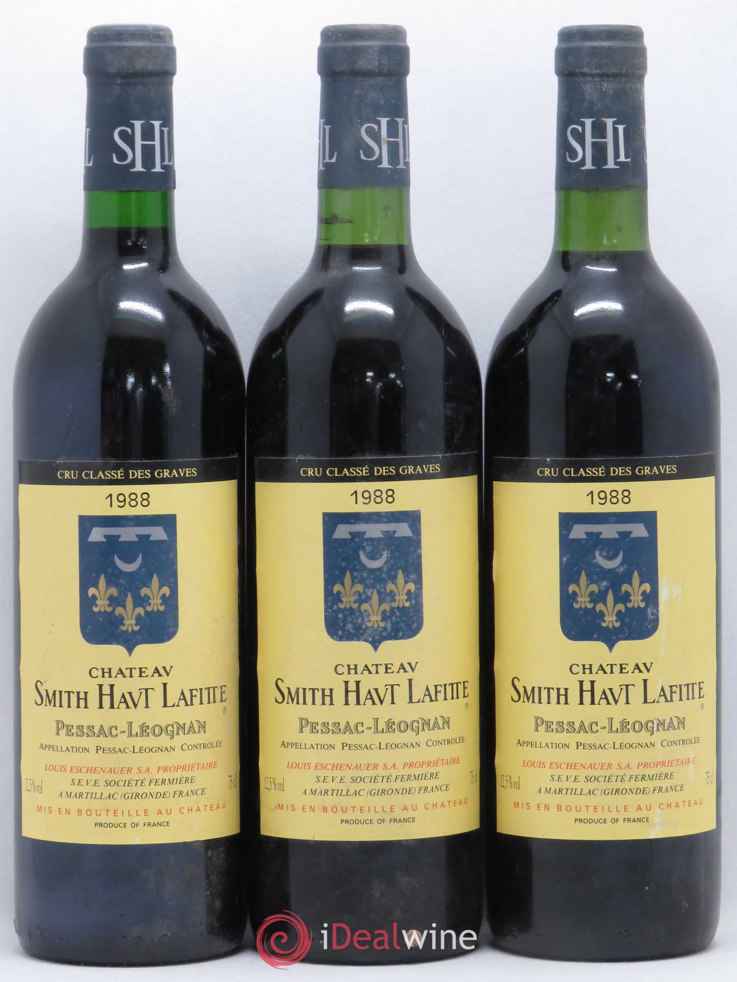 Château Smith Haut Lafitte Cru Classé de Graves 1988 - Lot de 6 bouteilles - 1