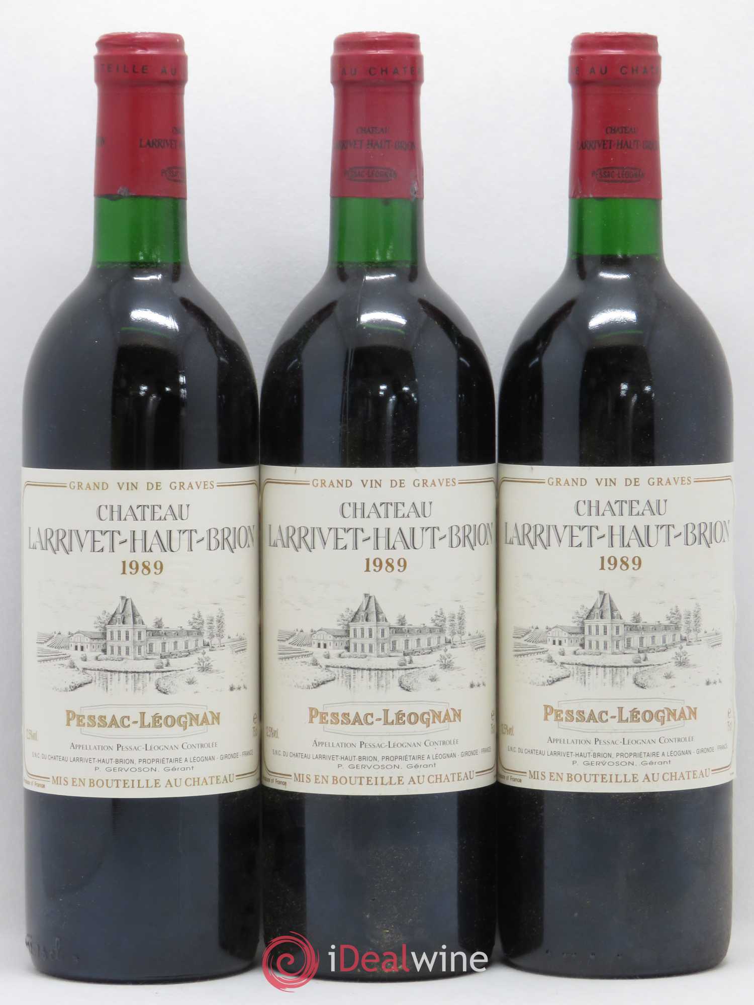 Château Larrivet Haut-Brion 1989 - Lot de 6 bouteilles - 1