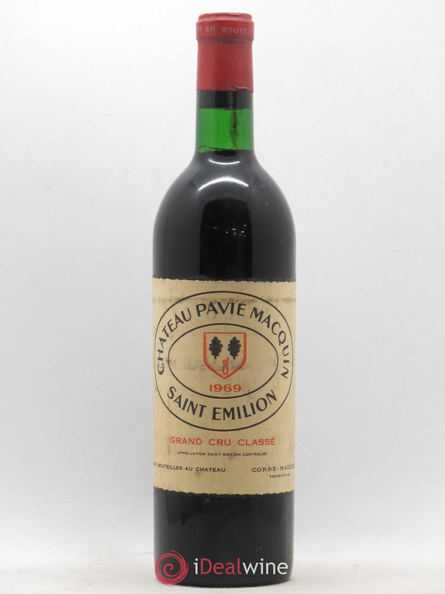 Château Pavie Macquin 1er Grand Cru Classé B 1969 - Lot de 1 bouteille - 0