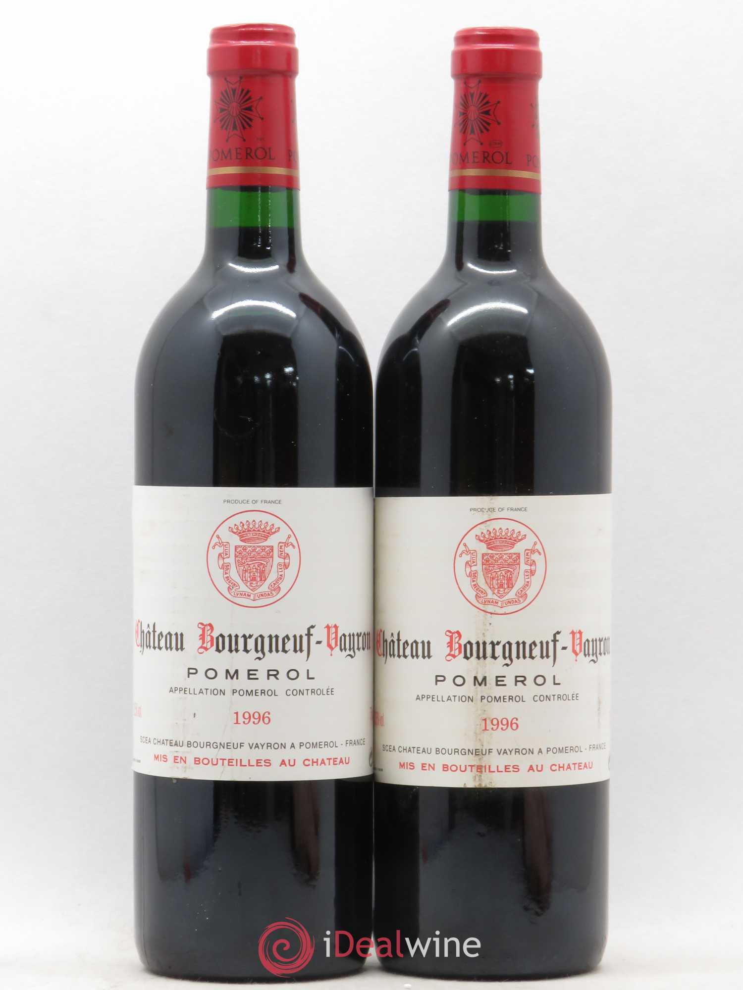 Château Bourgneuf Vayron 1996 - Lot de 2 bouteilles - 0