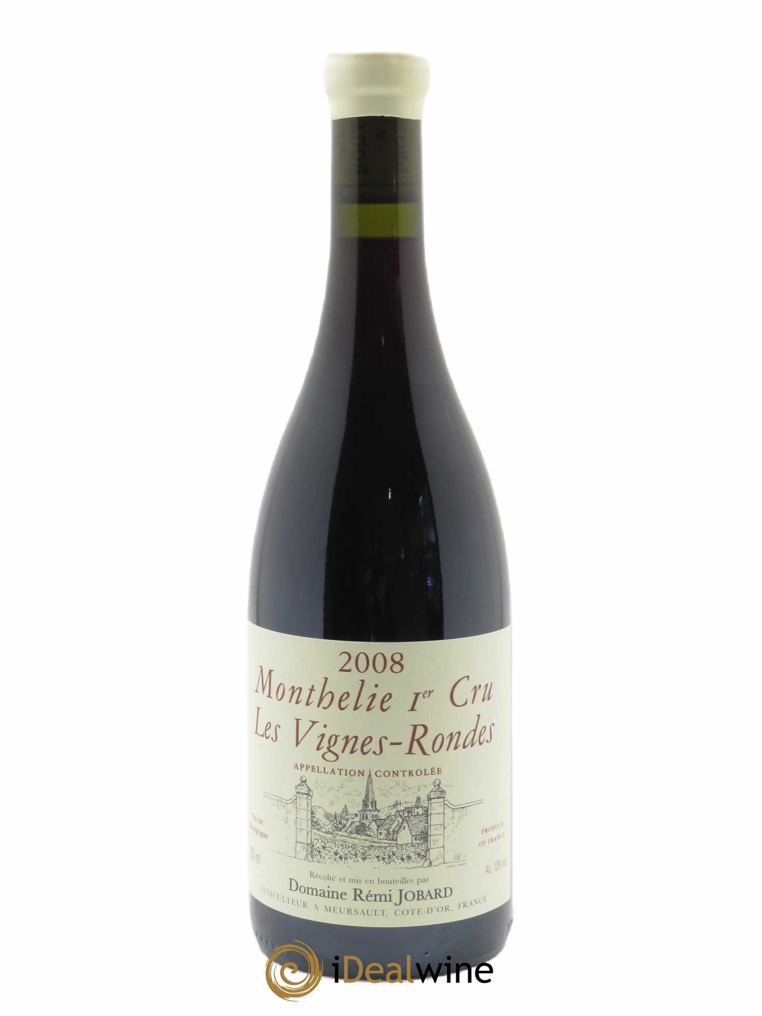 Monthélie 1er Cru Les Vignes Rondes Rémi Jobard (Domaine) 2008 - Lot de 1 bouteille - 0
