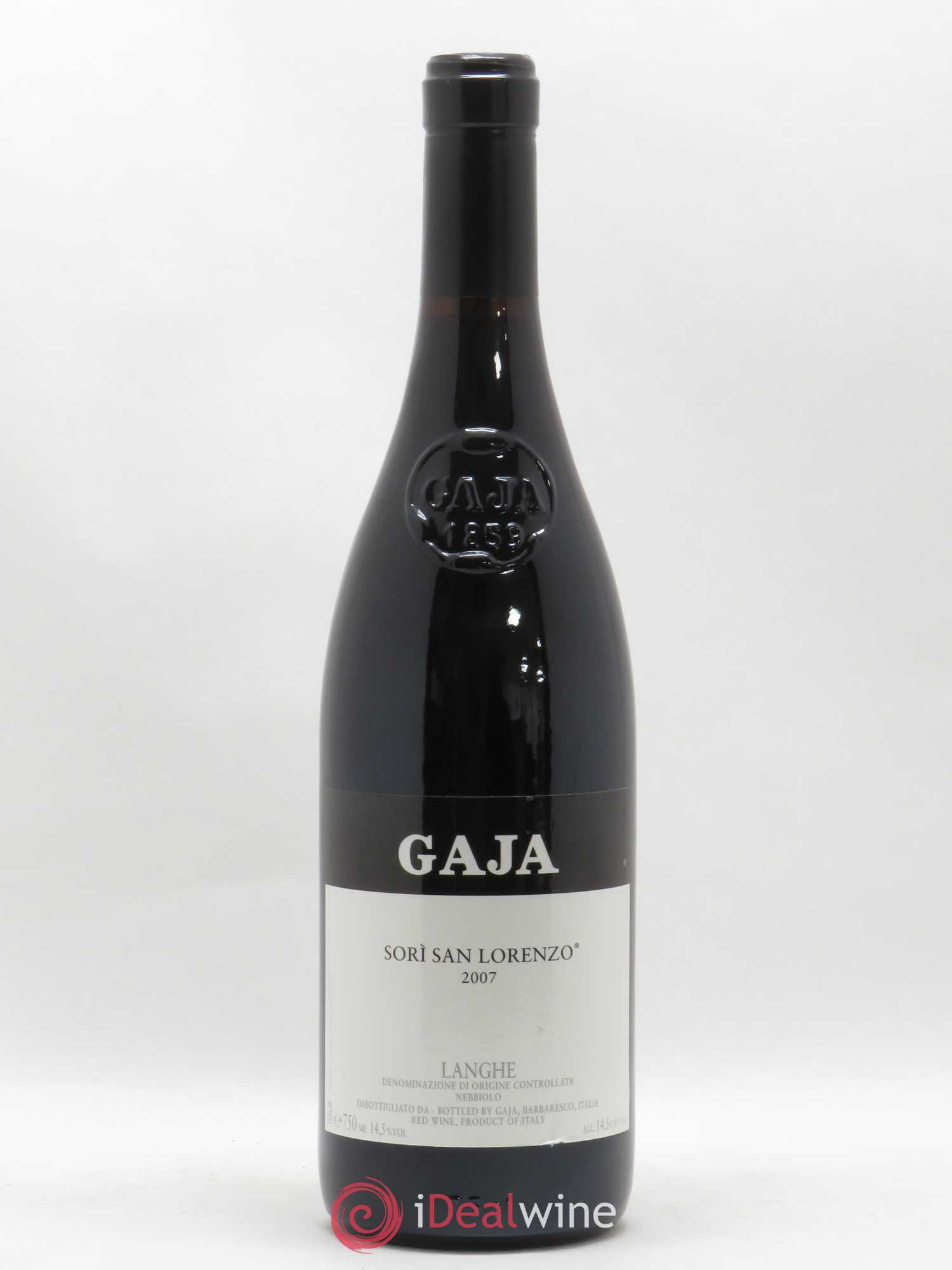 Langhe DOC Sori San Lorenzo Angelo Gaja 2007 - Lot de 1 bouteille - 0