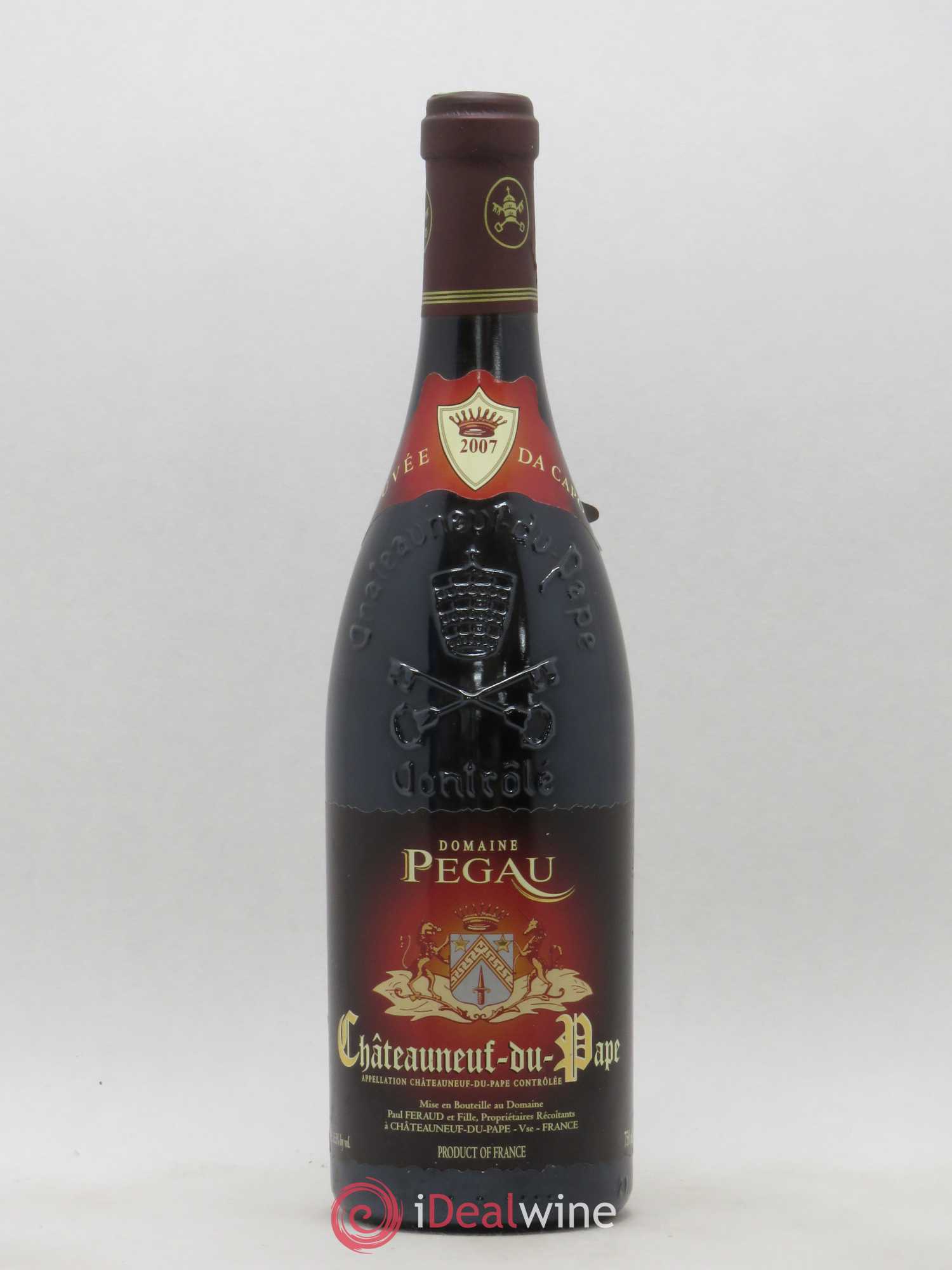 Châteauneuf-du-Pape Domaine du Pégau Cuvée Da Capo Paul et Laurence Féraud 2007 - Lot de 1 bouteille - 0