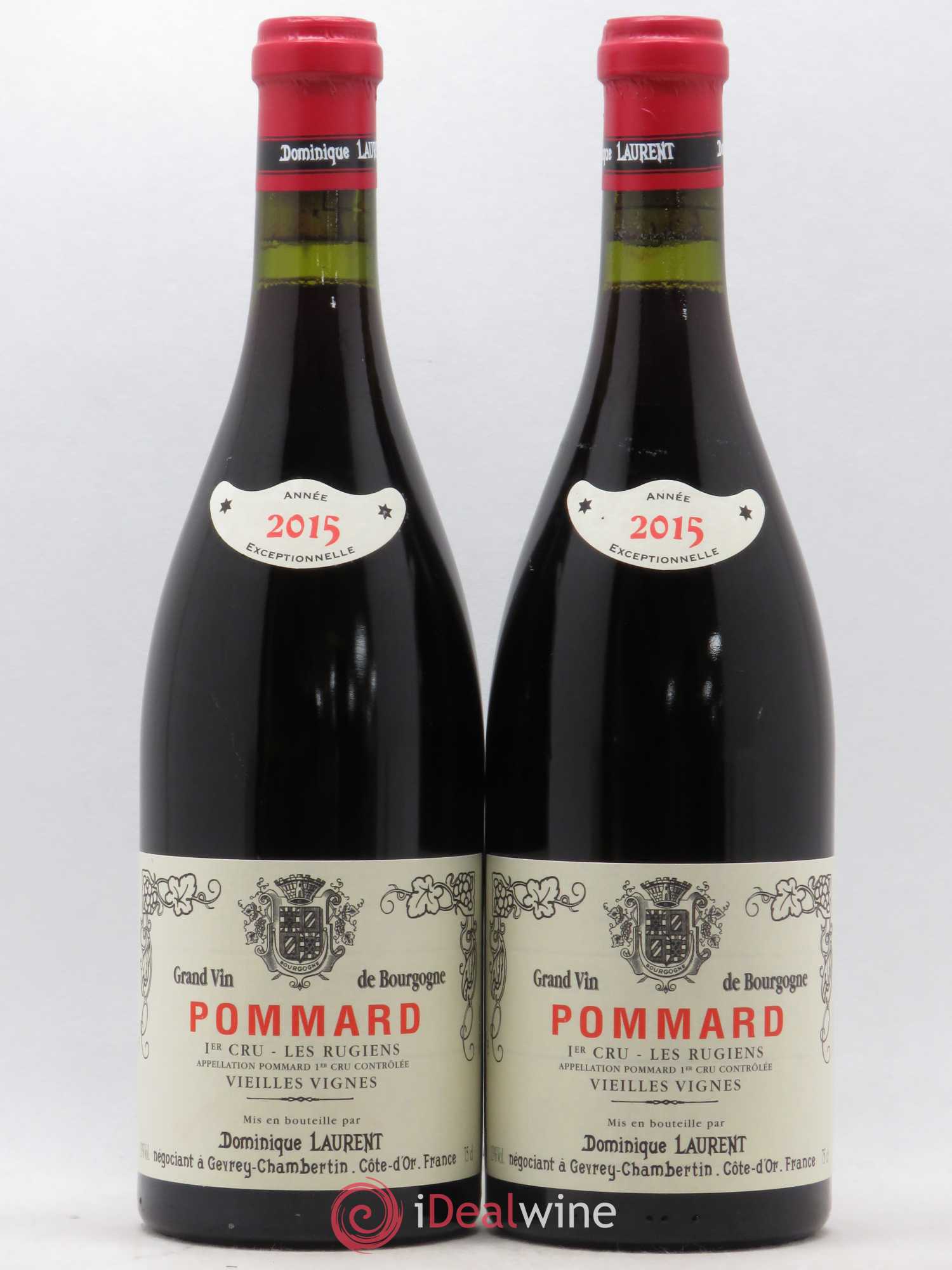 Pommard 1er Cru Les Rugiens Vieilles vignes Laurent Père et Fils 2015 - Lot de 2 bouteilles - 0