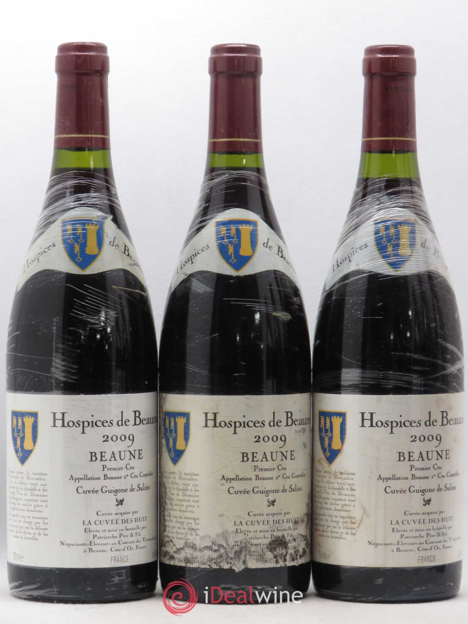 Beaune 1er Cru Hospices de Beaune Cuvée Guigone de Salins Patriarche  2009 - Lot de 6 bouteilles - 1