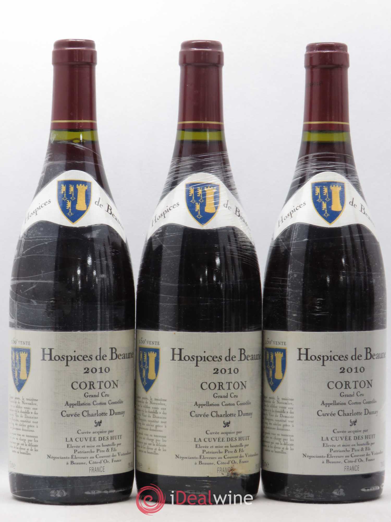 Corton Grand Cru Cuvée Charlotte Dumay Hospices de Beaune Patriarche 2010 - Posten von 6 Flaschen - 1