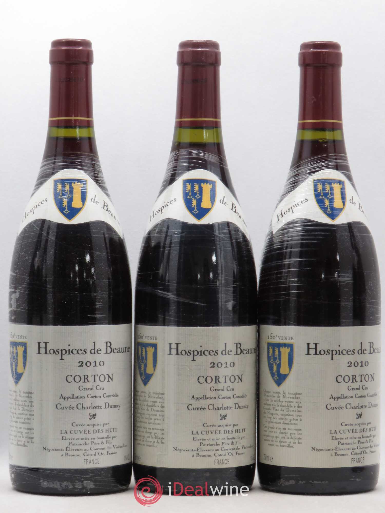 Corton Grand Cru Cuvée Charlotte Dumay Hospices de Beaune Patriarche 2010 - Posten von 6 Flaschen - 2