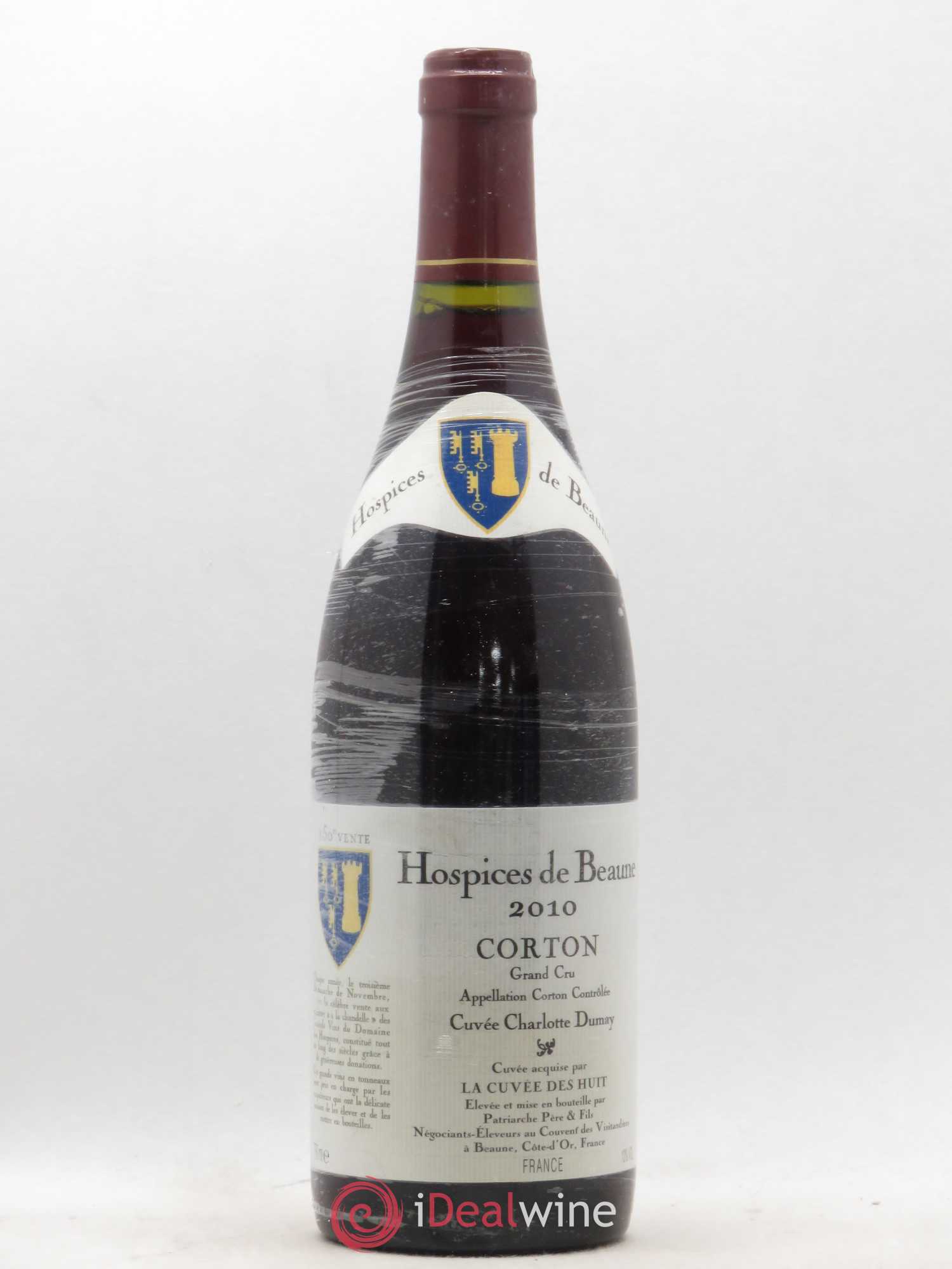 Corton Grand Cru Cuvée Charlotte Dumay Hospices de Beaune Patriarche 2010 - Posten von 1 Flasche - 0