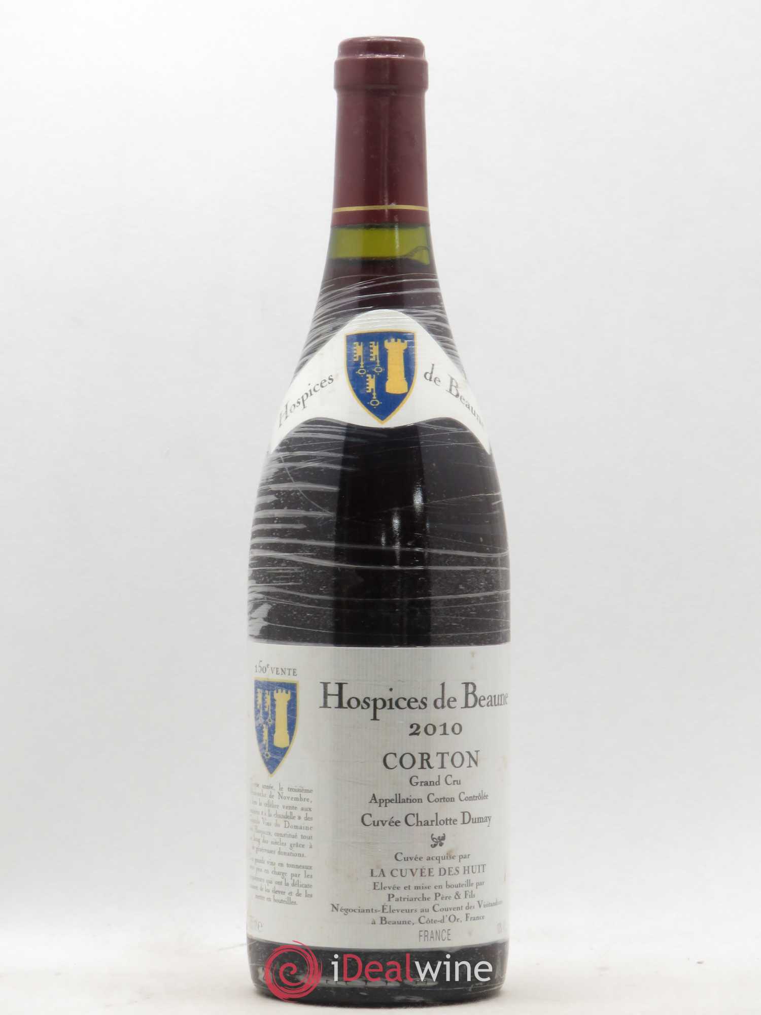 Corton Grand Cru Cuvée Charlotte Dumay Hospices de Beaune Patriarche 2010 - Posten von 1 Flasche - 0