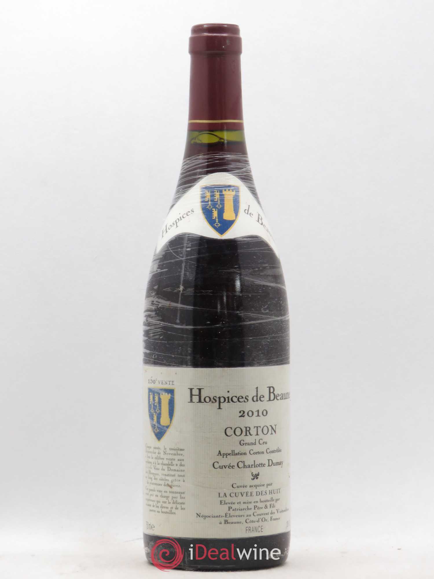 Corton Grand Cru Cuvée Charlotte Dumay Hospices de Beaune Patriarche 2010 - Posten von 1 Flasche - 0