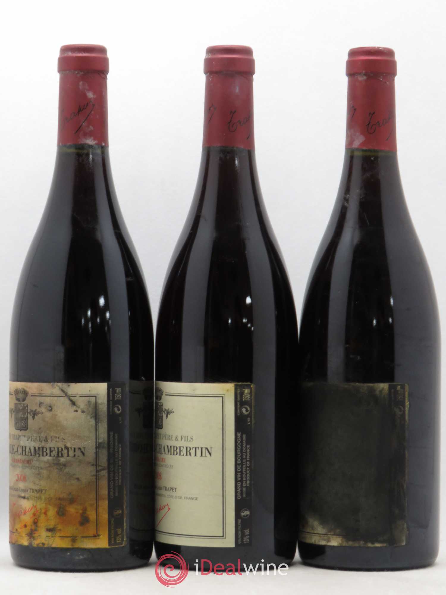 Chapelle-Chambertin Grand Cru Domaine Trapet 2008 - Lot de 3 bouteilles - 1