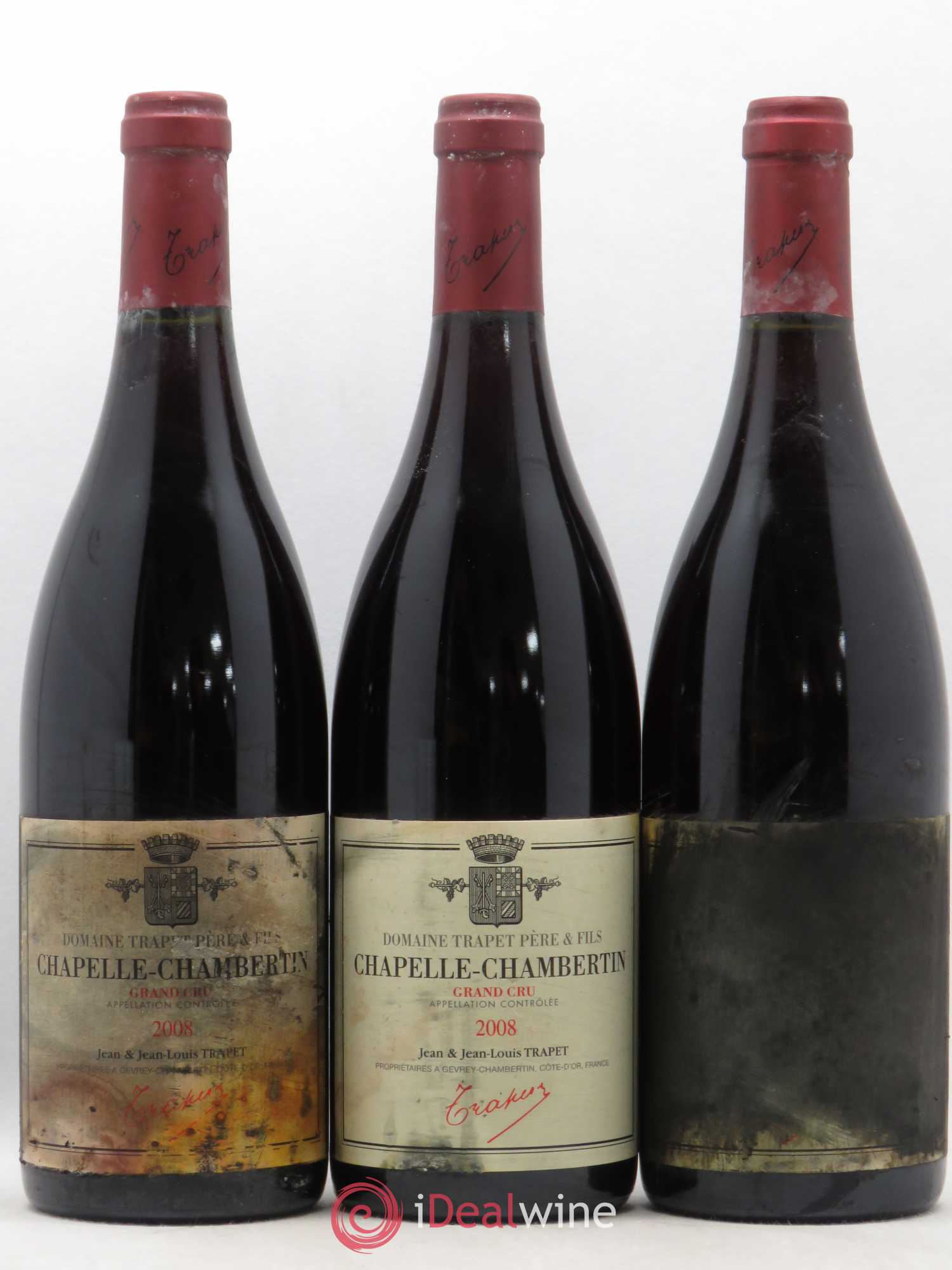Chapelle-Chambertin Grand Cru Domaine Trapet 2008 - Lot de 3 bouteilles - 0