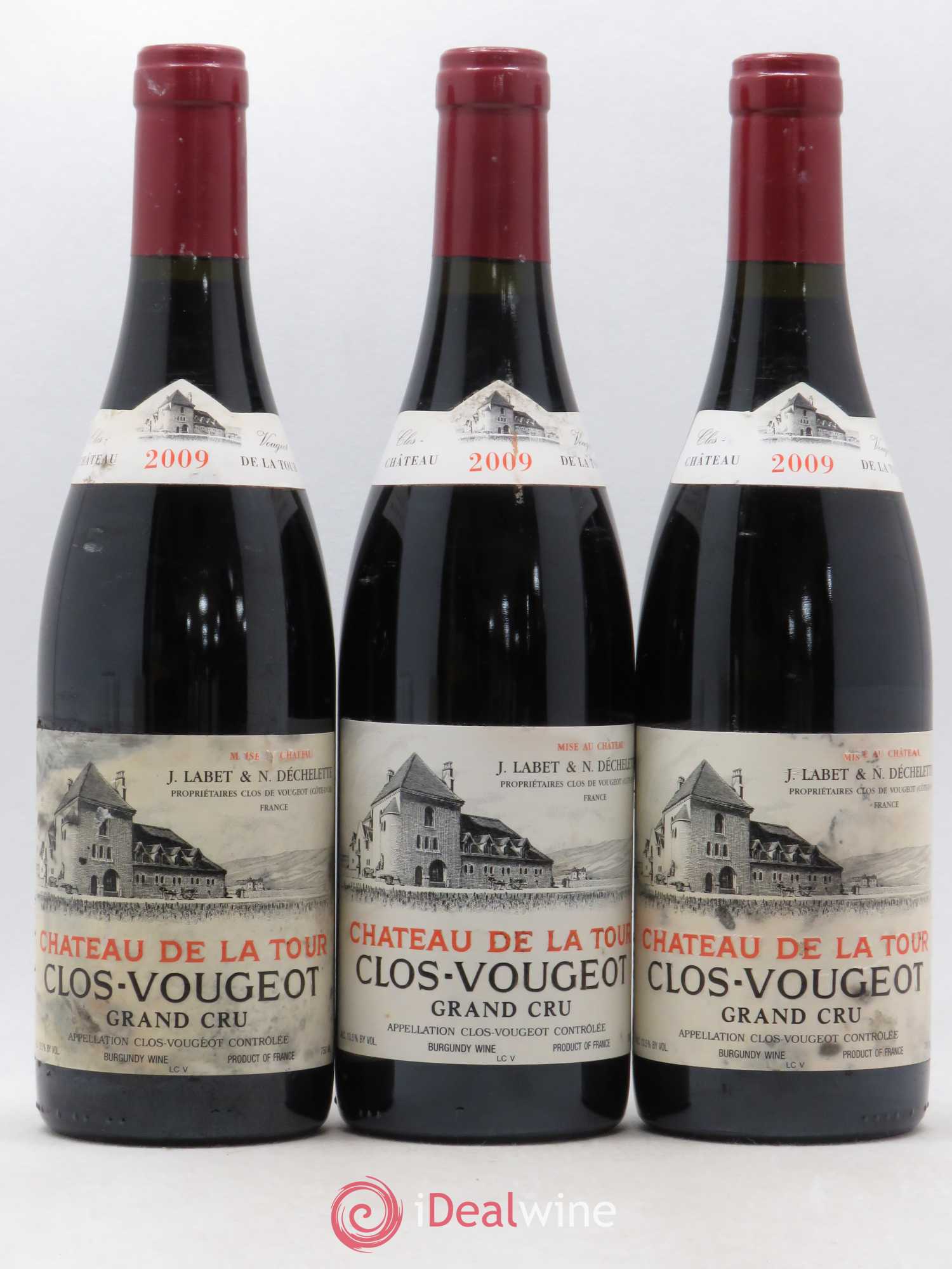 Clos de Vougeot Grand Cru Château de La Tour 2009 - Lot de 3 bouteilles - 0