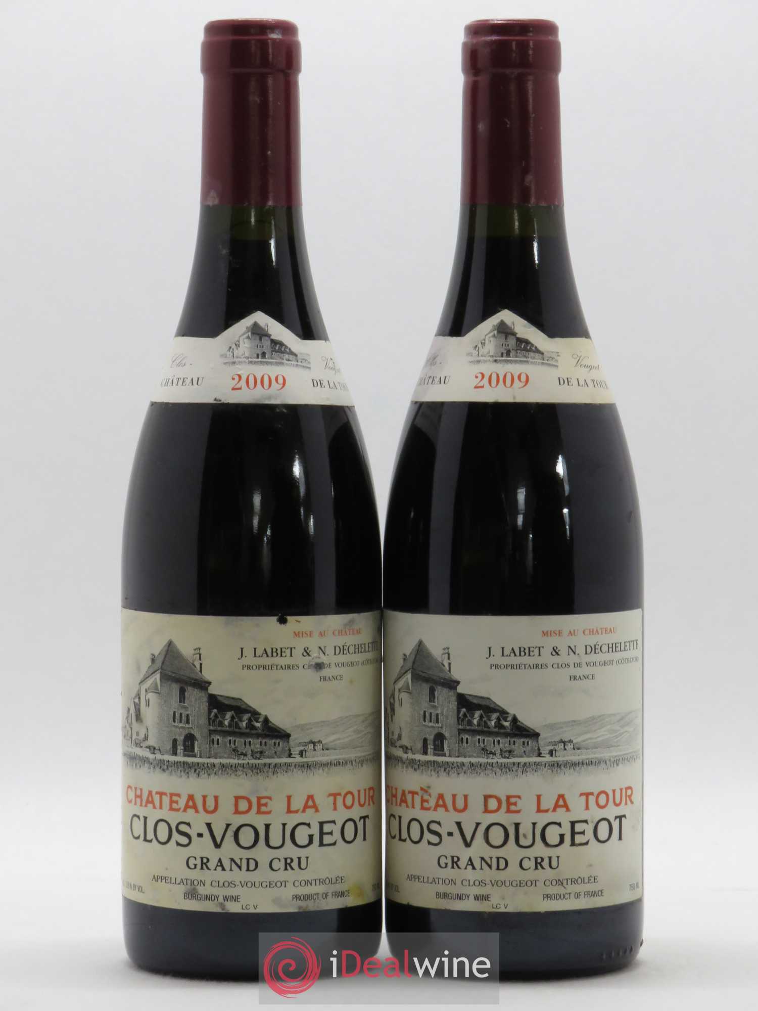 Clos de Vougeot Grand Cru Château de La Tour 2009 - Lot de 2 bouteilles - 0