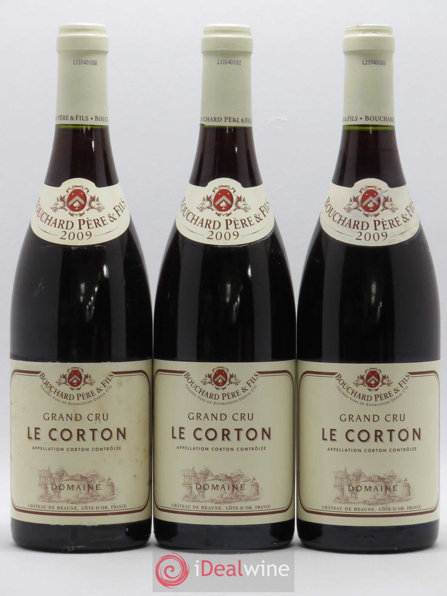Corton Grand Cru Le Corton Bouchard Père & Fils 2009 - Lot de 3 bouteilles - 0
