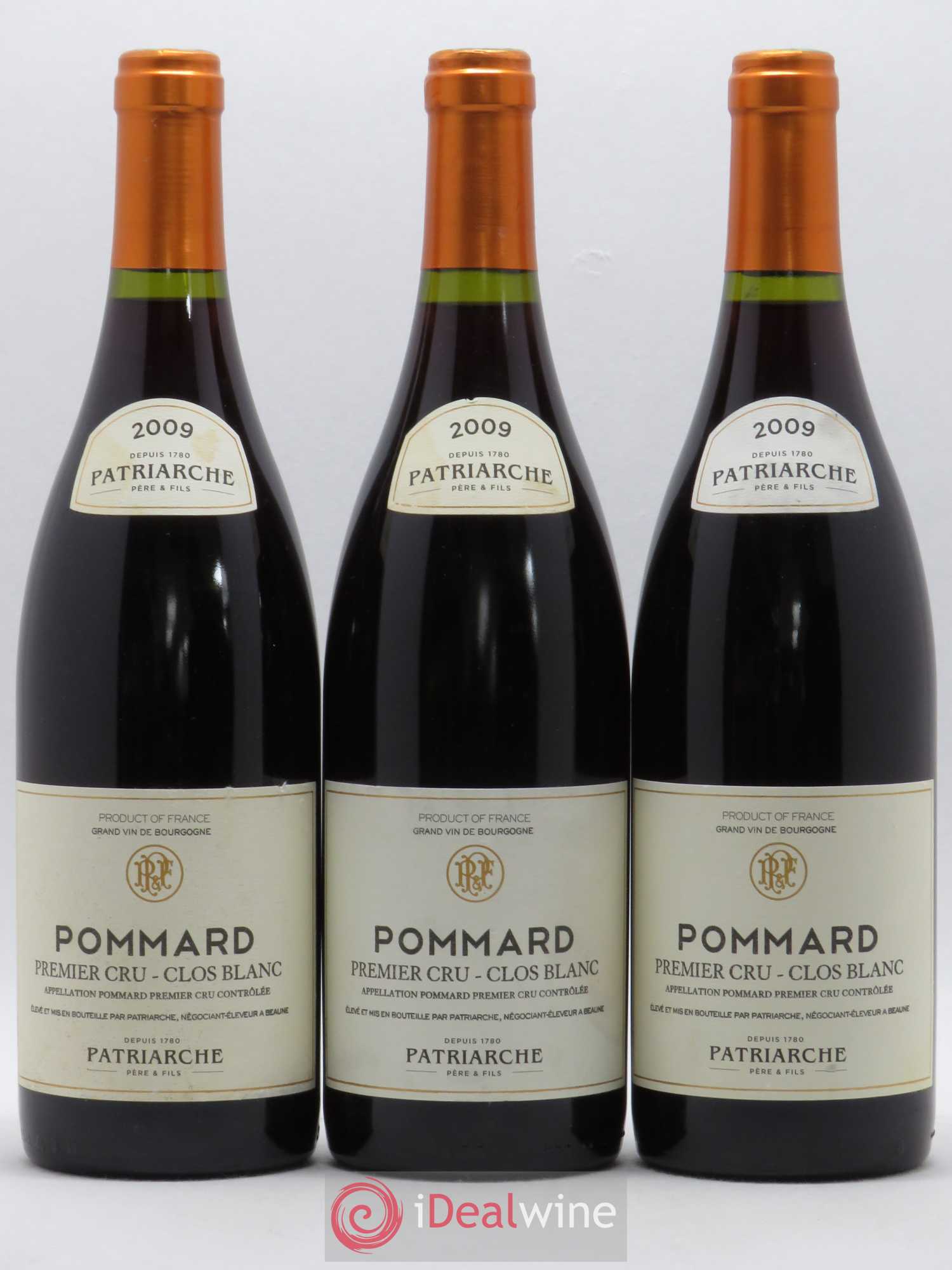 Pommard 1er Cru Clos Blanc Maison Patriarche 2009 - Posten von 3 Flaschen - 0