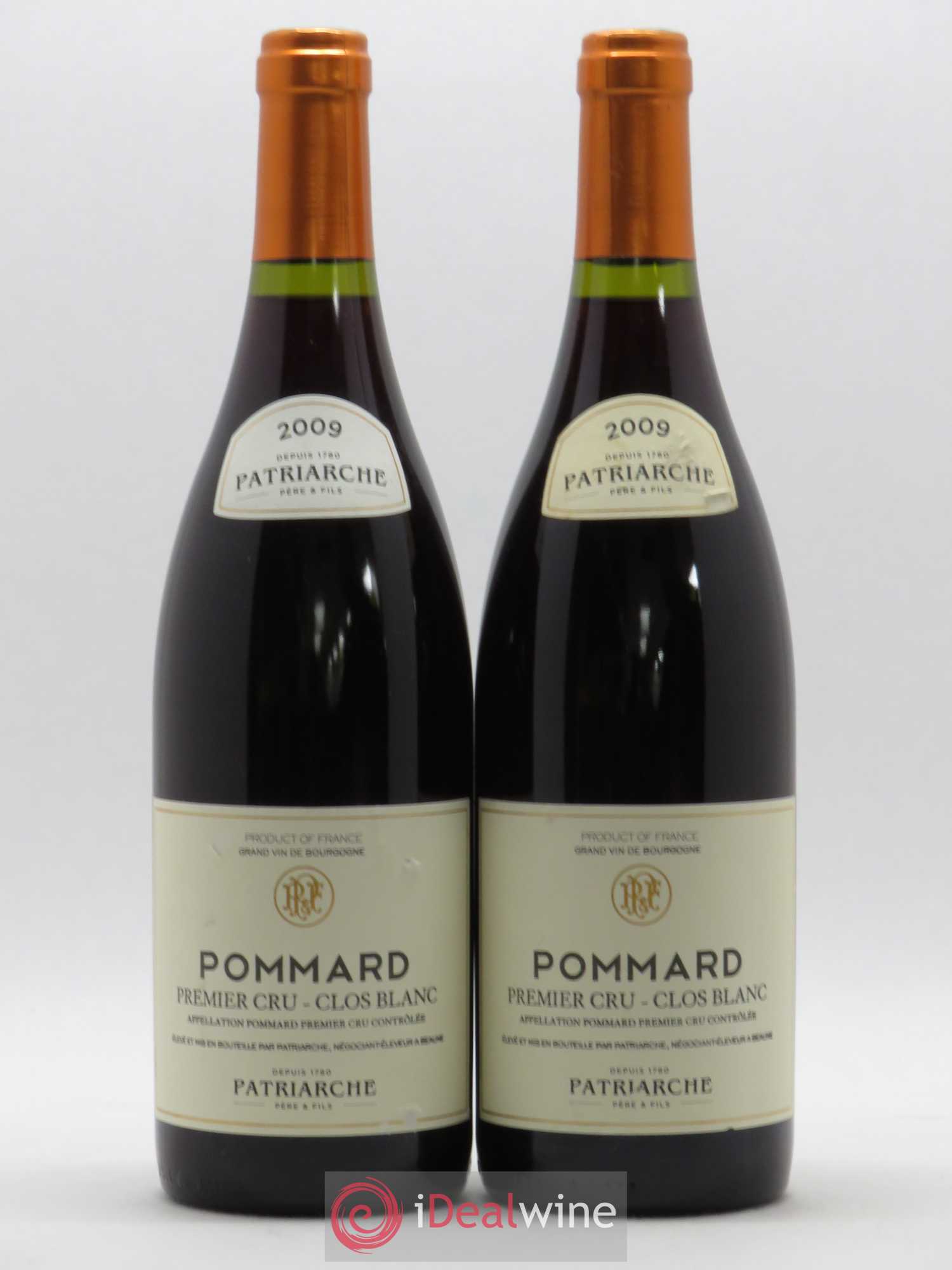 Pommard 1er Cru Clos Blanc Maison Patriarche 2009 - Posten von 2 Flaschen - 0
