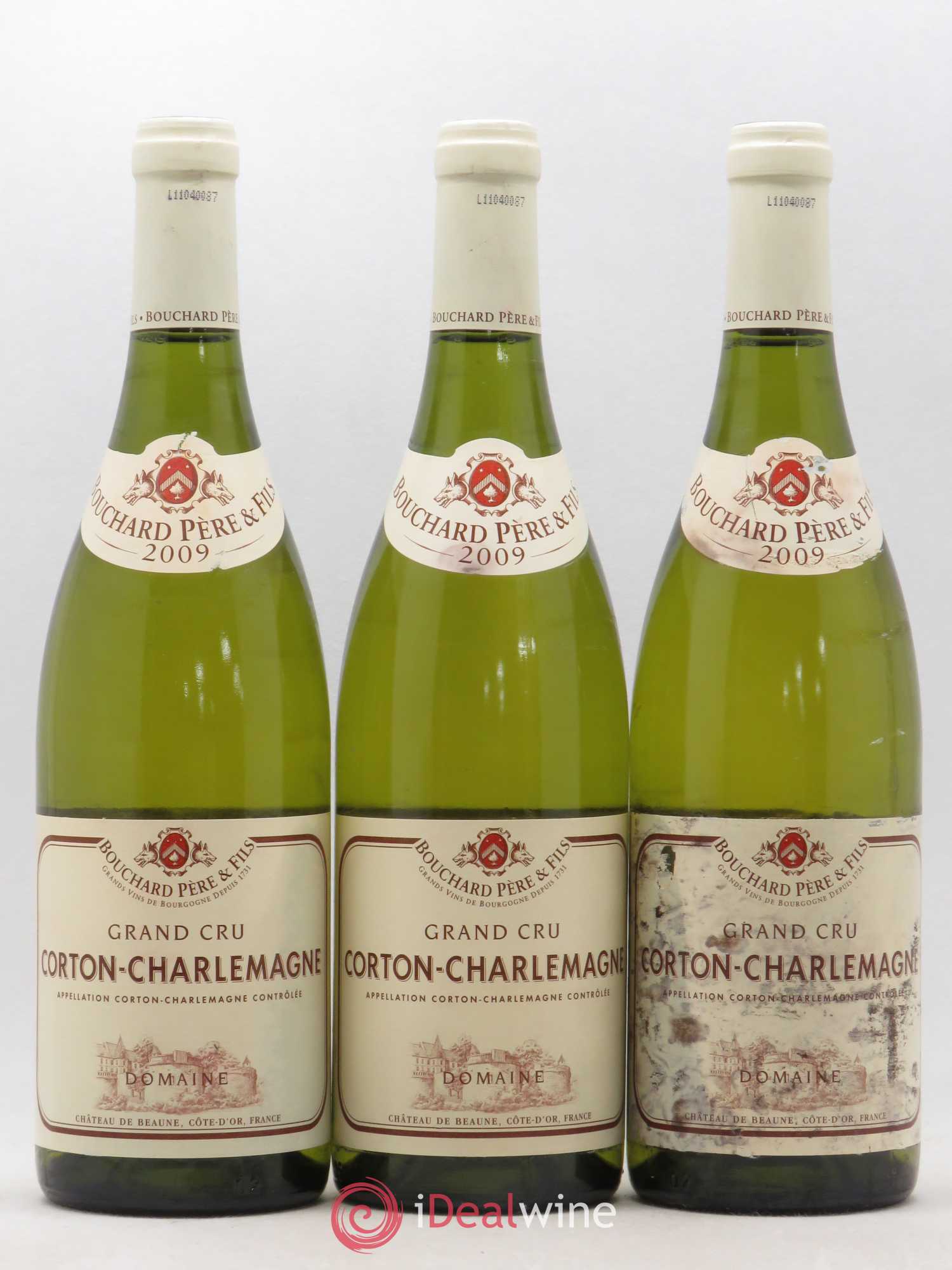 Corton-Charlemagne Grand Cru Bouchard Père & Fils 2009 - Lot de 3 bouteilles - 0