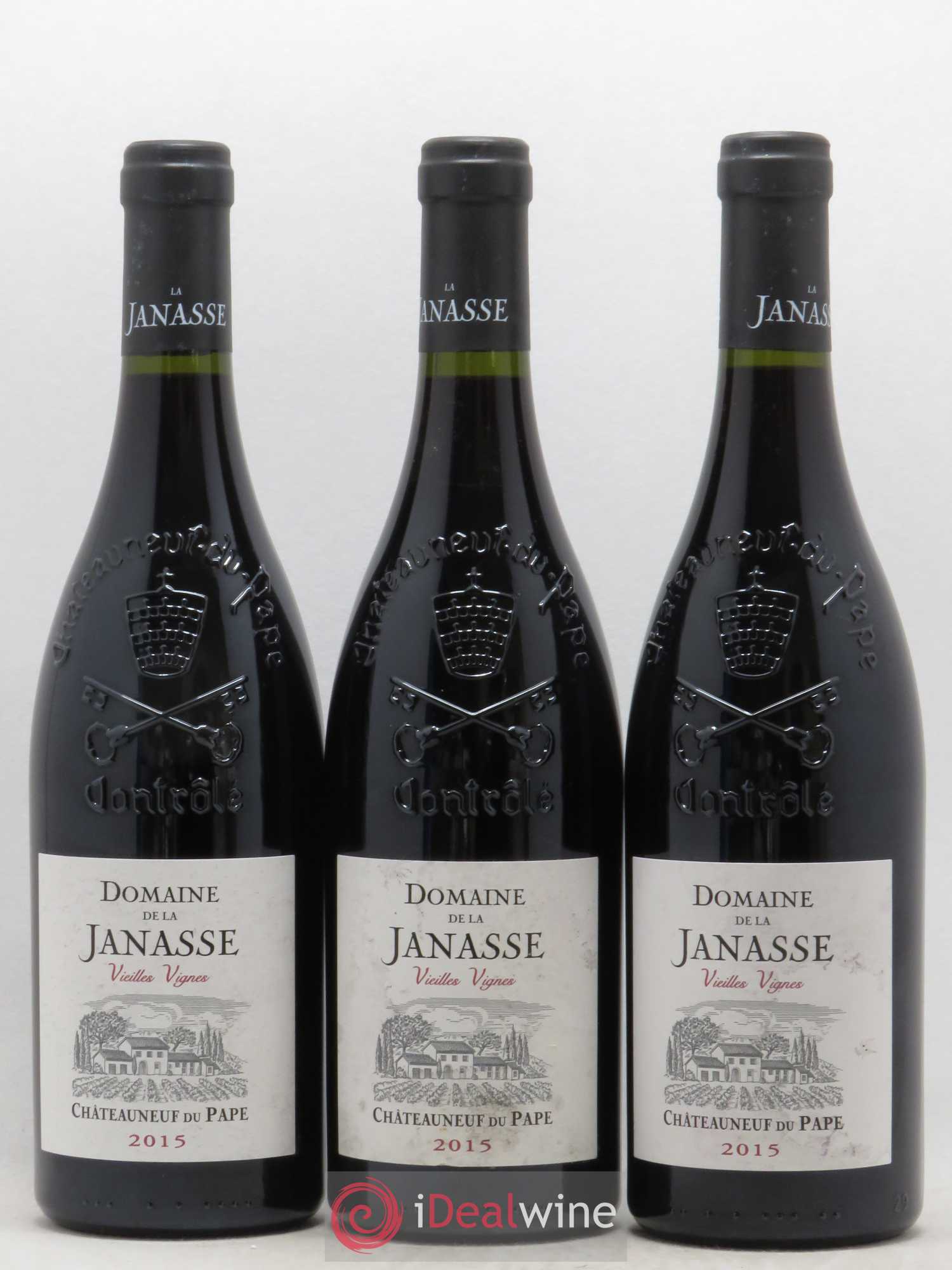 Châteauneuf-du-Pape Cuvée Vieilles Vignes La Janasse (Domaine de) 2015 - Lot de 3 bouteilles - 0