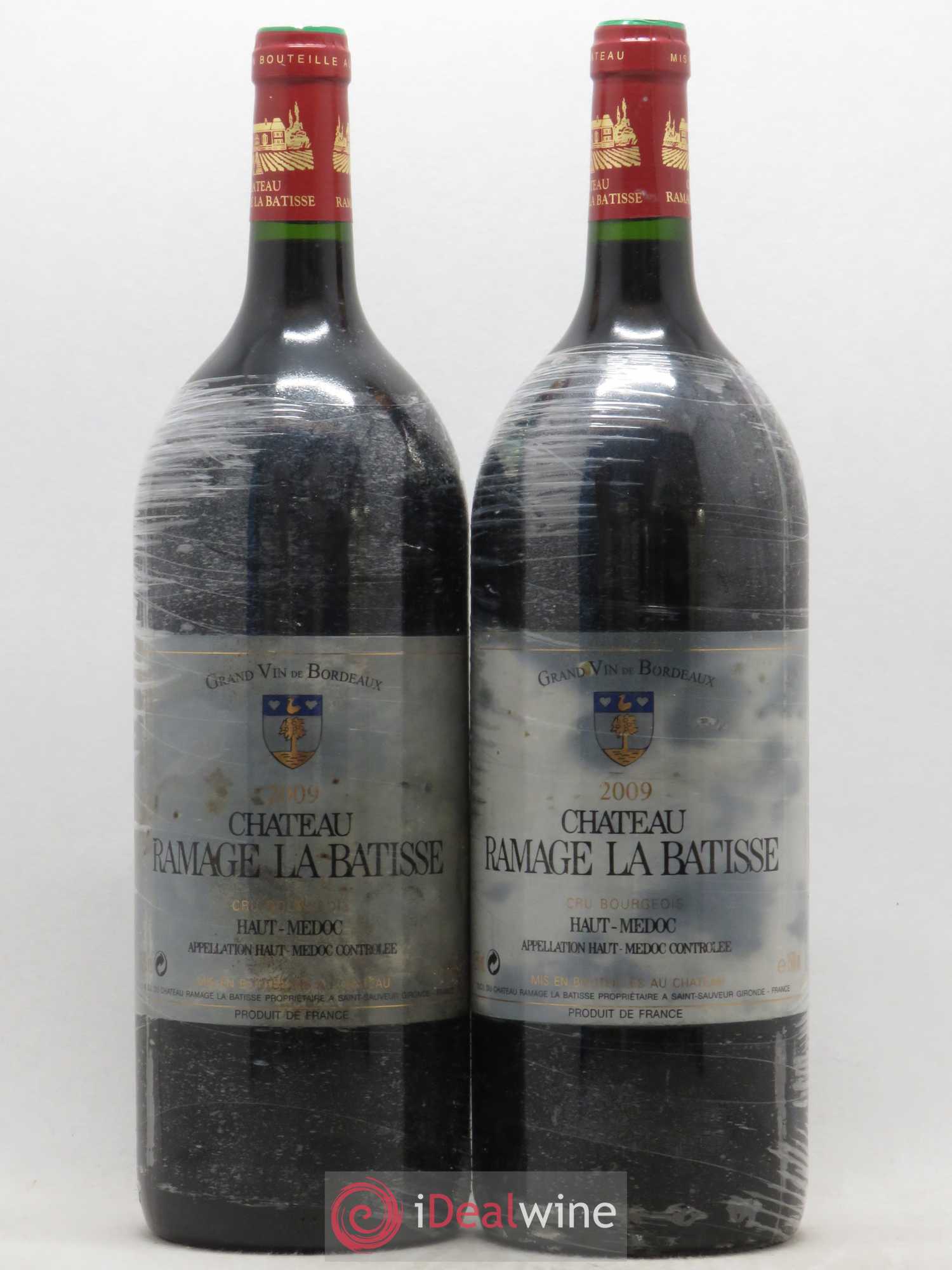 Château Ramage la Bâtisse Cru Bourgeois 2009 - Lot of 2 magnums - 0