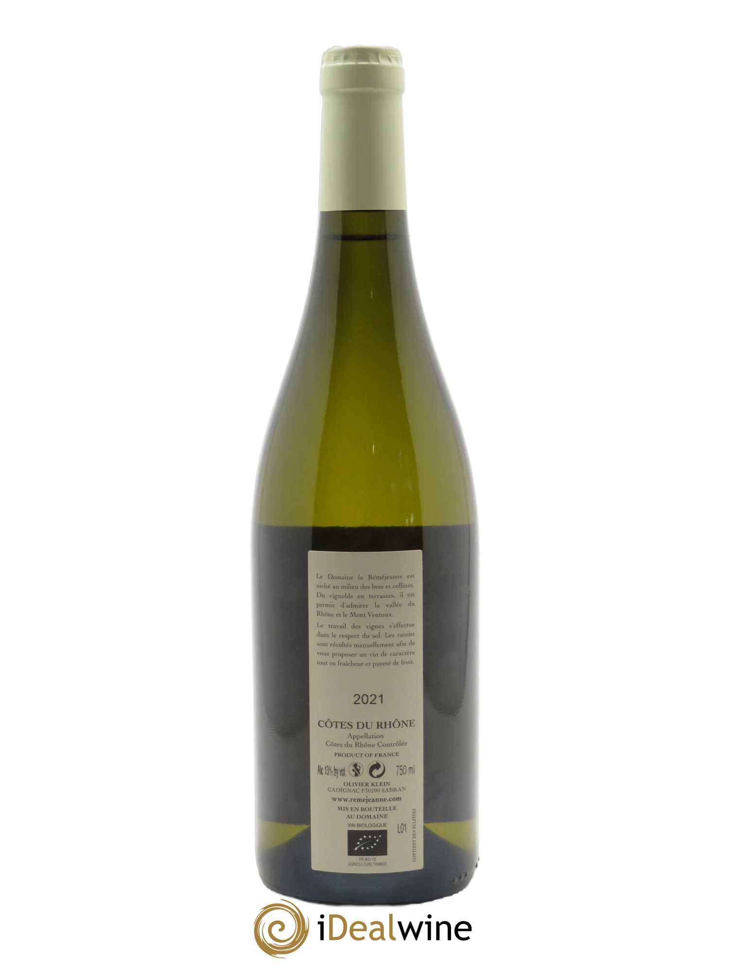 Côtes-du-Rhône Les Chèvrefeuilles La Réméjeanne 2021 - Lot de 1 bouteille - 1