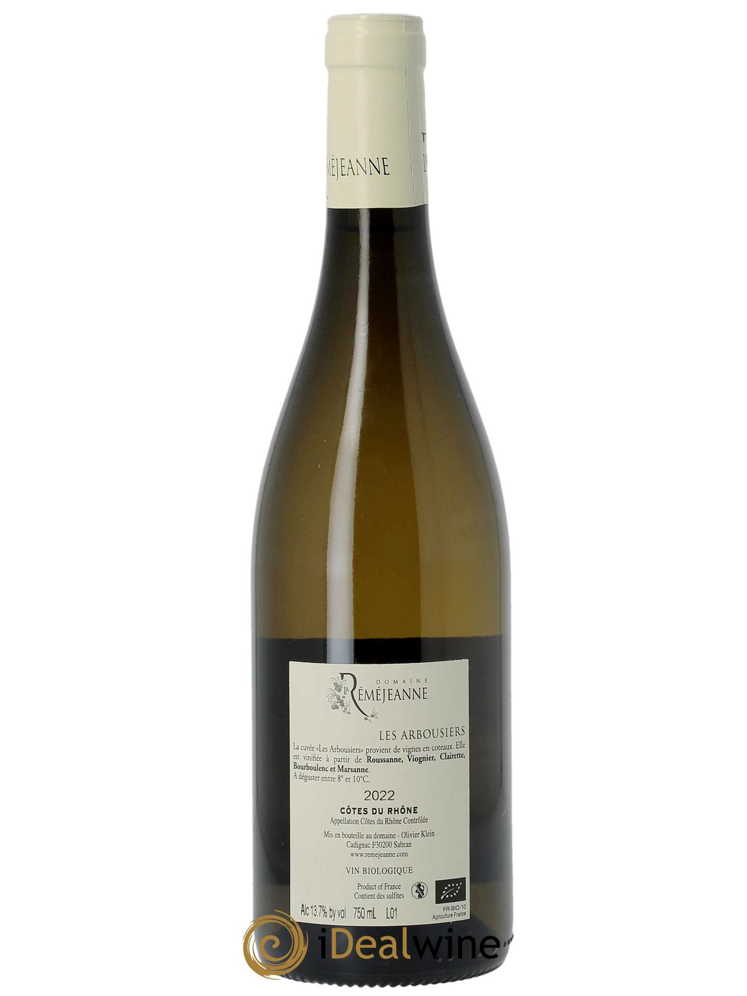 Côtes-du-Rhône Les Arbousiers La Réméjeanne 2022 - Lot de 1 bouteille - 1