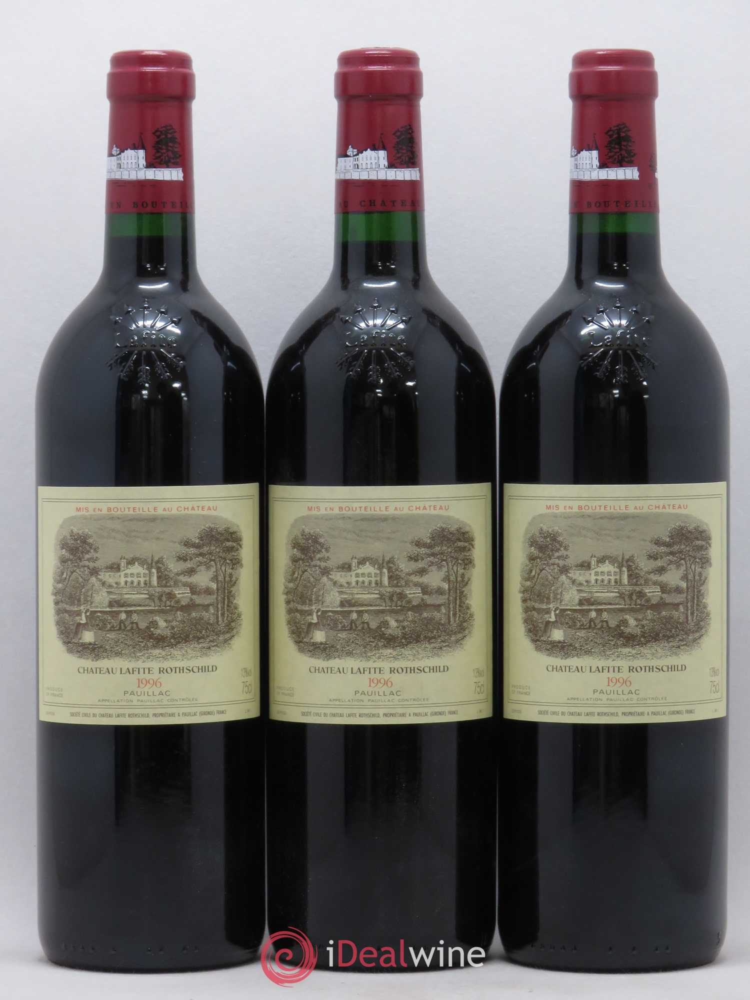 Château Lafite Rothschild 1er Grand Cru Classé 1996 - Lot de 6 bouteilles - 1